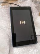 Amazon Fire 7.7" Touch screen Model No SRO43KL Updated07 08 2019 Cable and charger