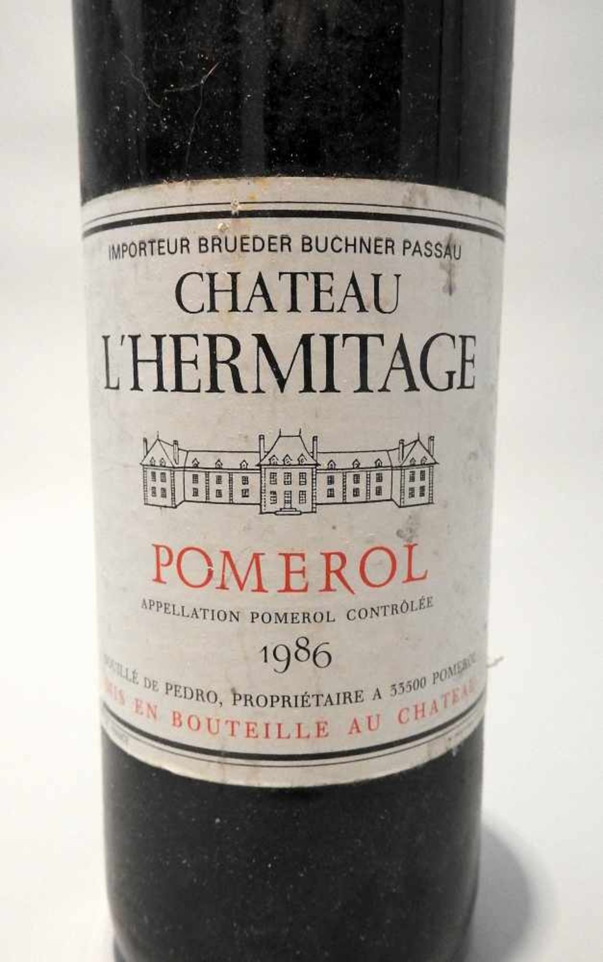 PomerolChâteau L’Hermitage, Jahrgang 1986, Inhalt 750 ml, Pomerol, Bordeaux, Westfr - Bild 2 aus 2