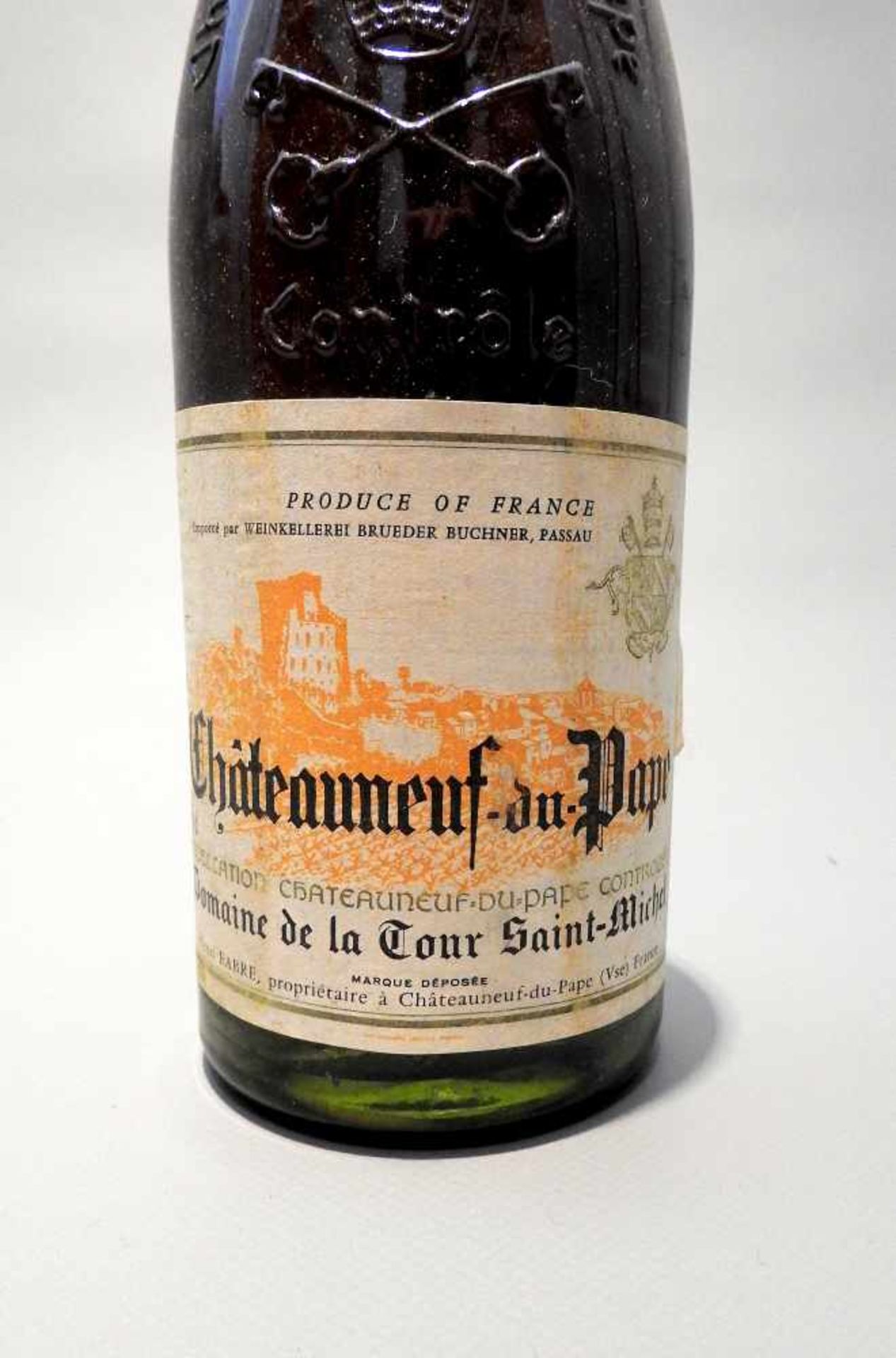 Châteauneuf-du-PapeDomaine Tour Saint-Michel, Jahrgang 1980, Inhalt 750 ml. Südliche - Image 2 of 3