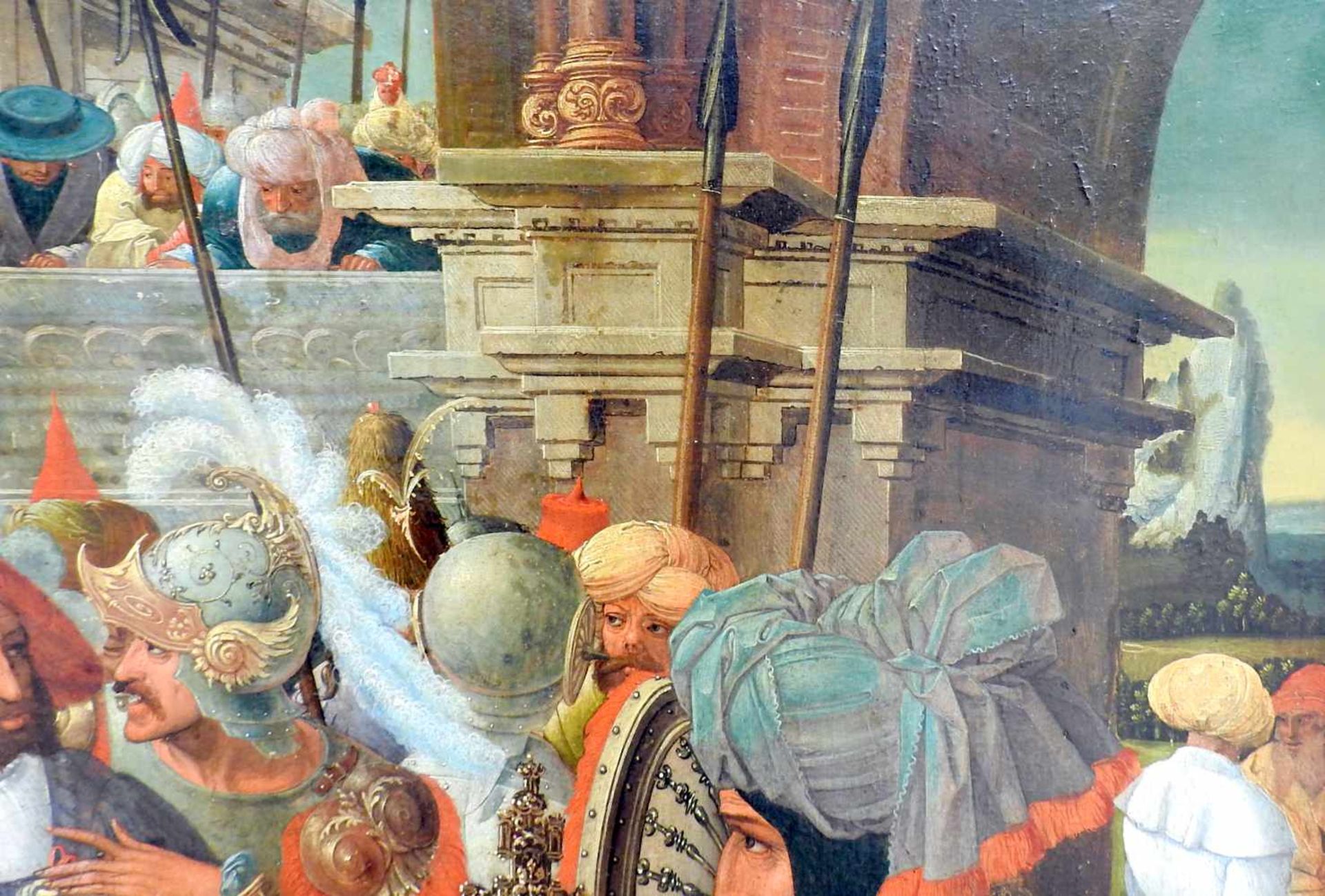 Anbetung der KönigeÖl/Holz. Altniederländisches Tafelbild mit der Szene der Anbetun - Bild 4 aus 13
