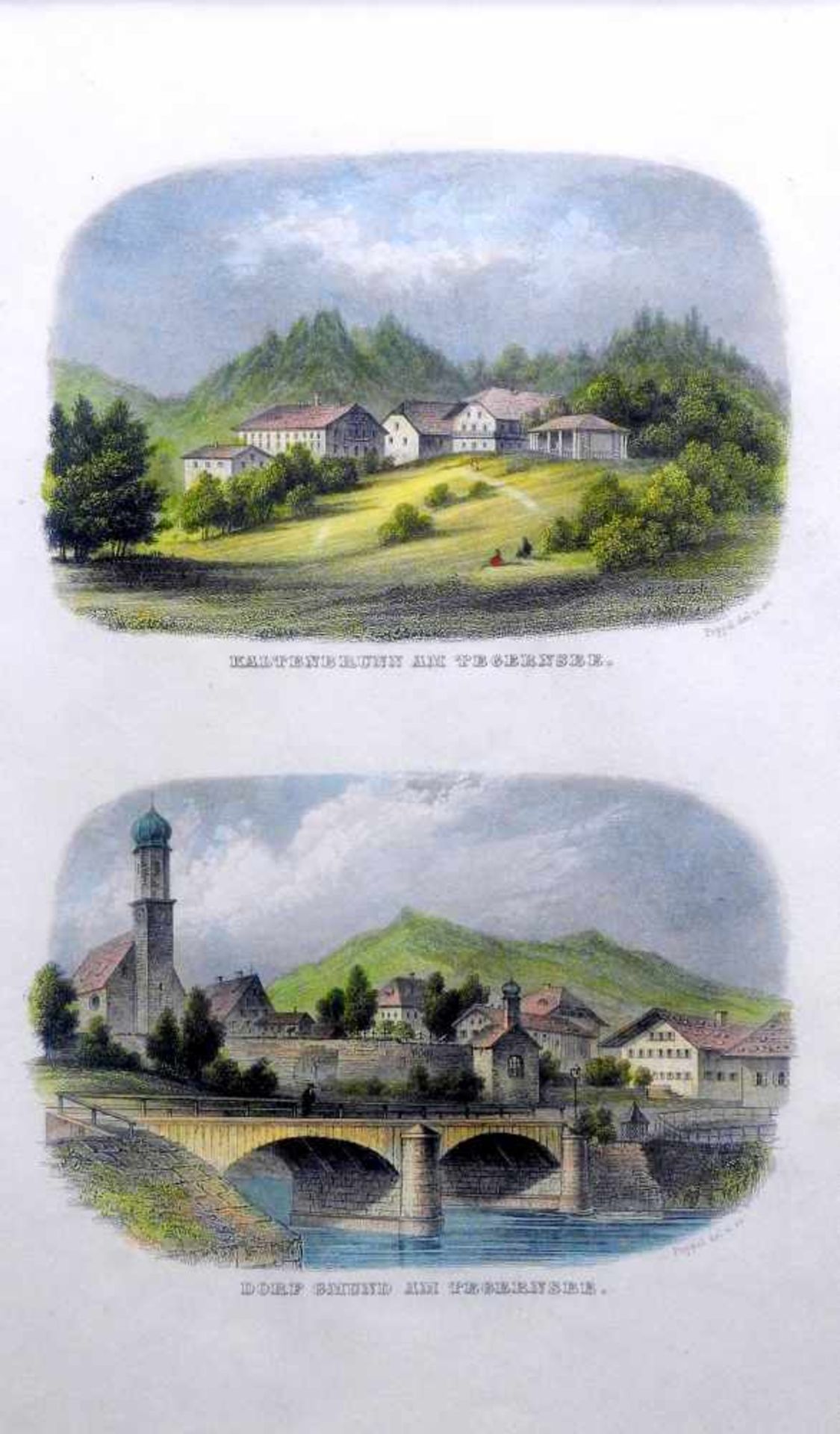 Johann Gabriel Poppel, 1807 Nürnberg – 1882 AmmerlandStahlstich/Papier. Zwei kolori - Image 5 of 6