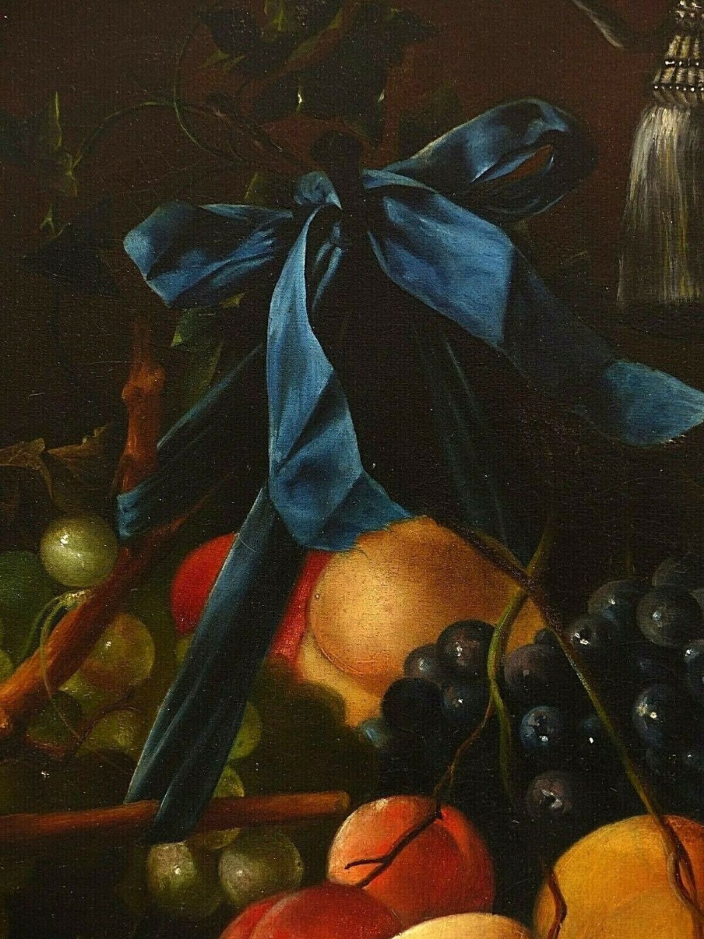 Cornelis de Heem Umkreis, 1631 Leiden – 1695 AntwerpenÖl/Leinwand, doub. Obstgirlan - Bild 4 aus 10