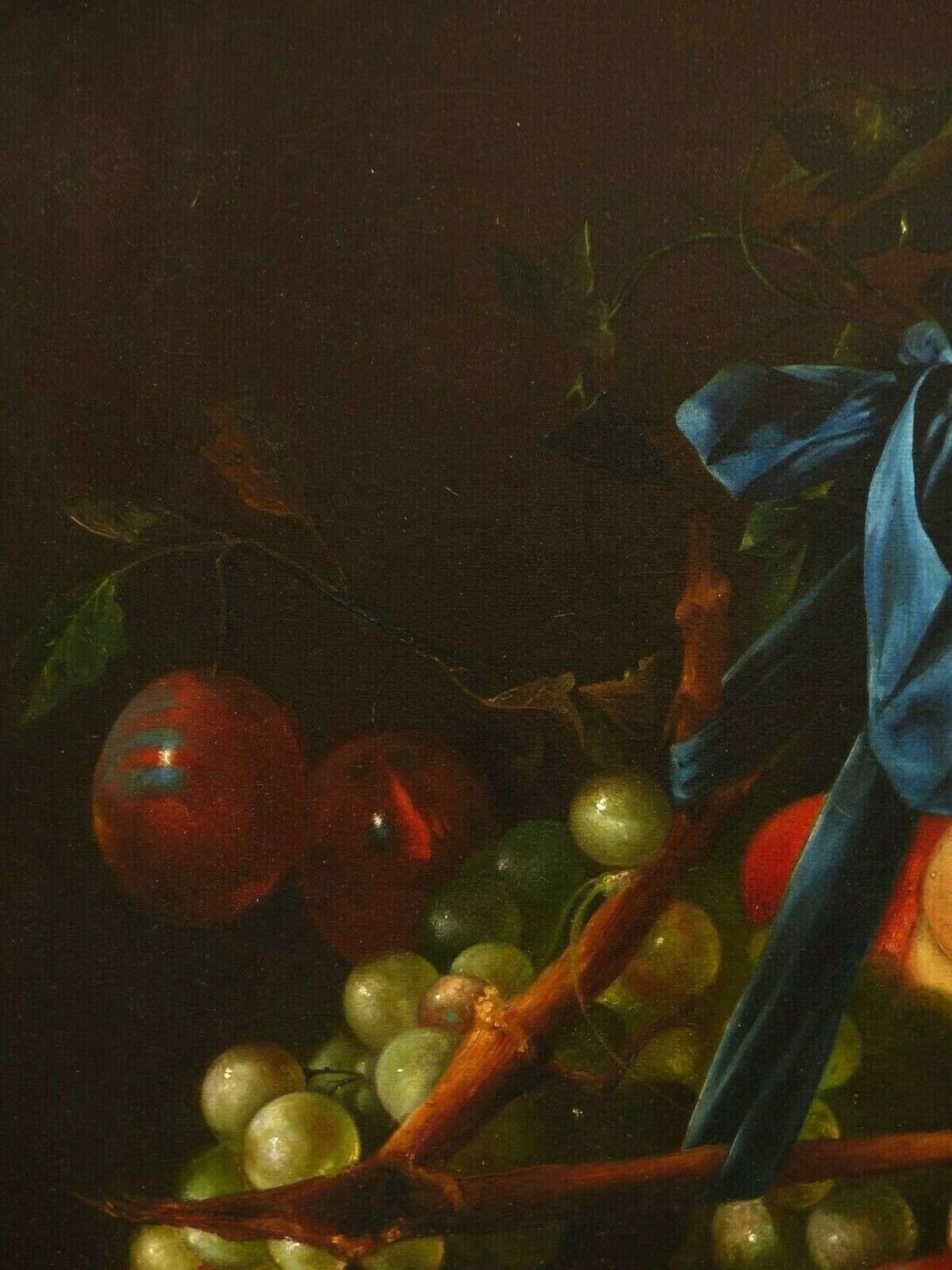 Cornelis de Heem Umkreis, 1631 Leiden – 1695 AntwerpenÖl/Leinwand, doub. Obstgirlan - Image 5 of 10