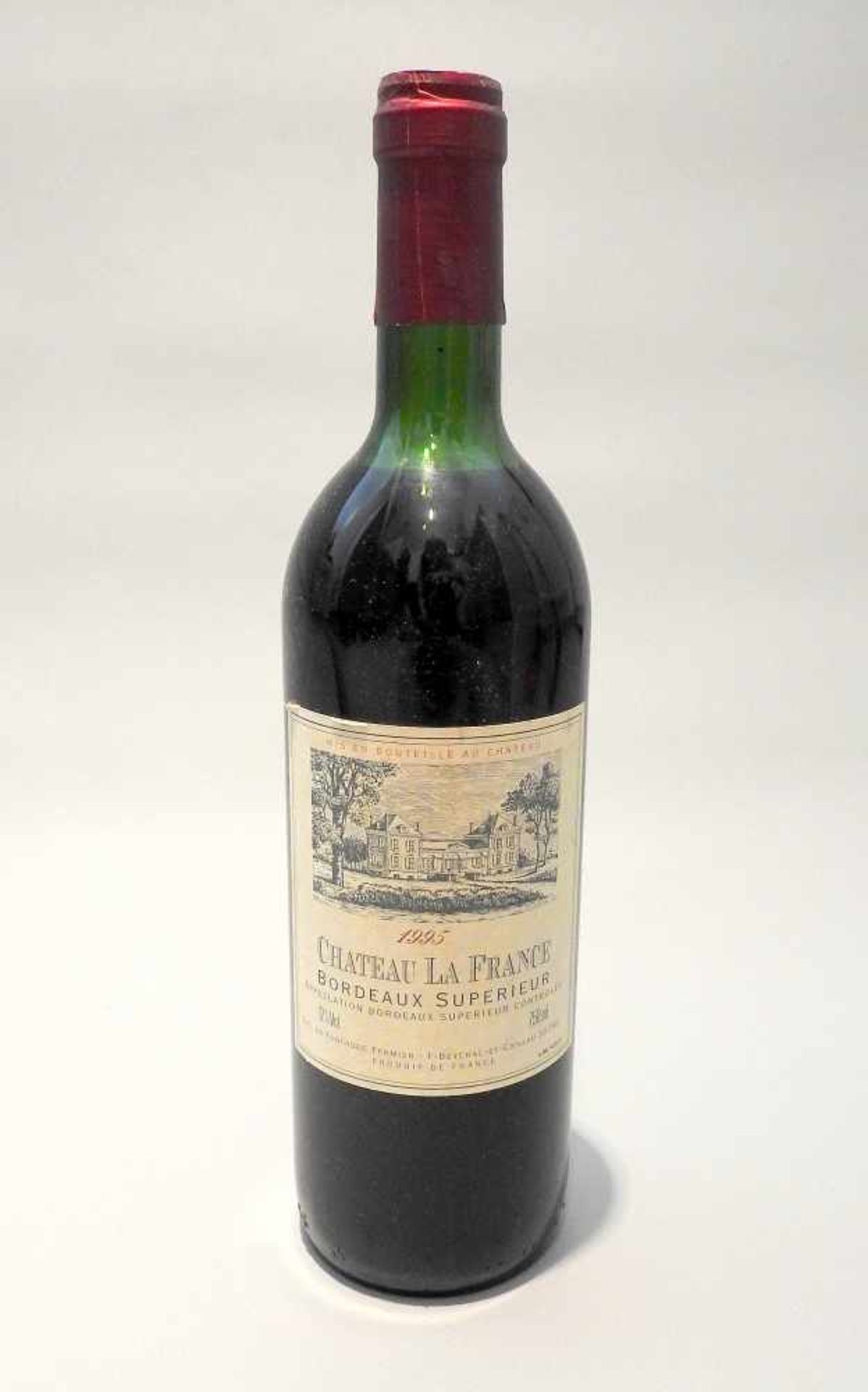 Bordeaux SuperieurChâteau La France, Jahrgang 1995, Inhalt 750 ml. Beychac-et-Caillau