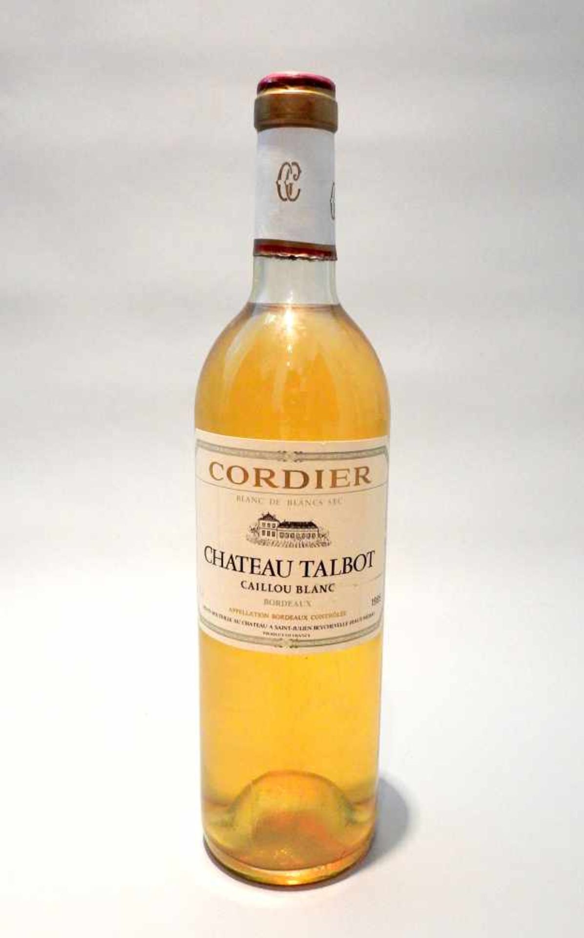 Caillou BlancChâteau Talbot Cordier, Blanc de Blancs sec. Jahrgang 1985, Inhalt 750 m