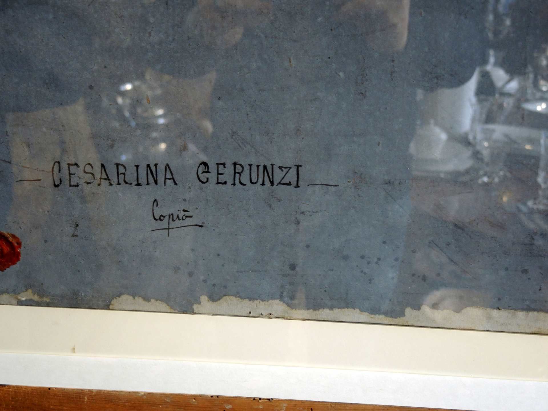 Cesarina Gerunzi, 1899 Fano - 1977 PesaroTempera/Malkarton. Porträt der Prinzessin El - Bild 3 aus 4