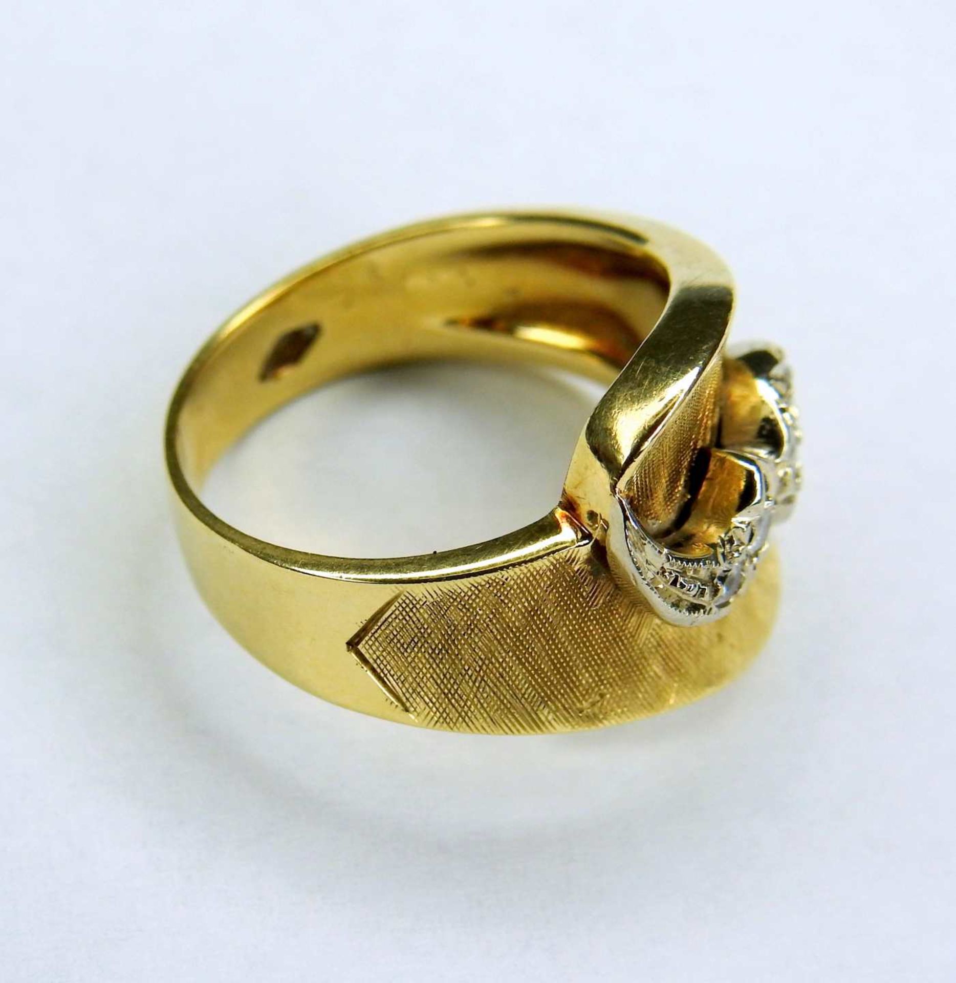 Konvolut von drei Ringen14 K Gold. Das Konvolut besteht aus 3 Damenringen mit Aquamari - Bild 7 aus 9