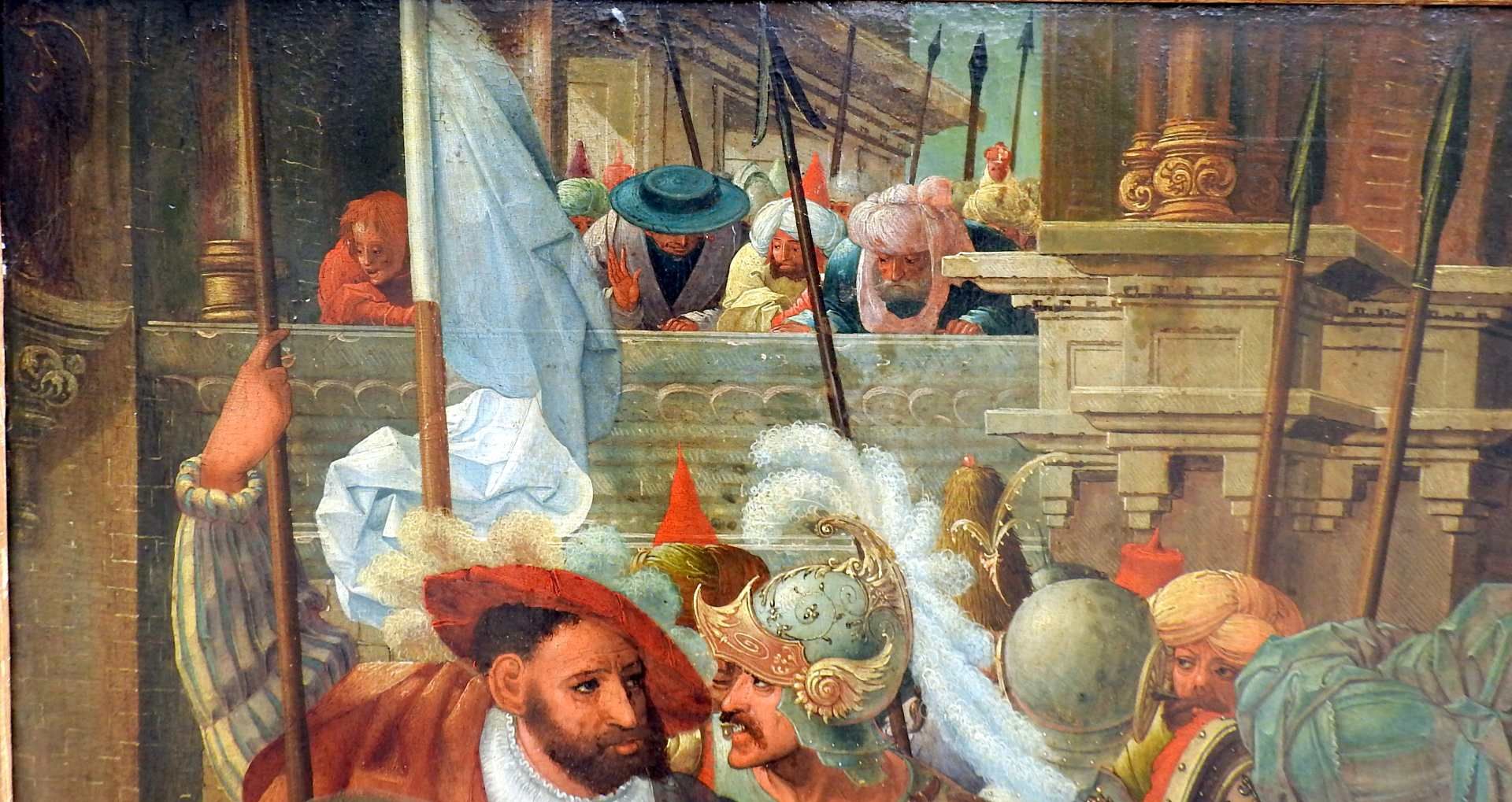 Bedeutendes Tafelbild "Anbetung der Könige"Öl/Holz. Altniederländisches Tafelbild m - Bild 3 aus 13