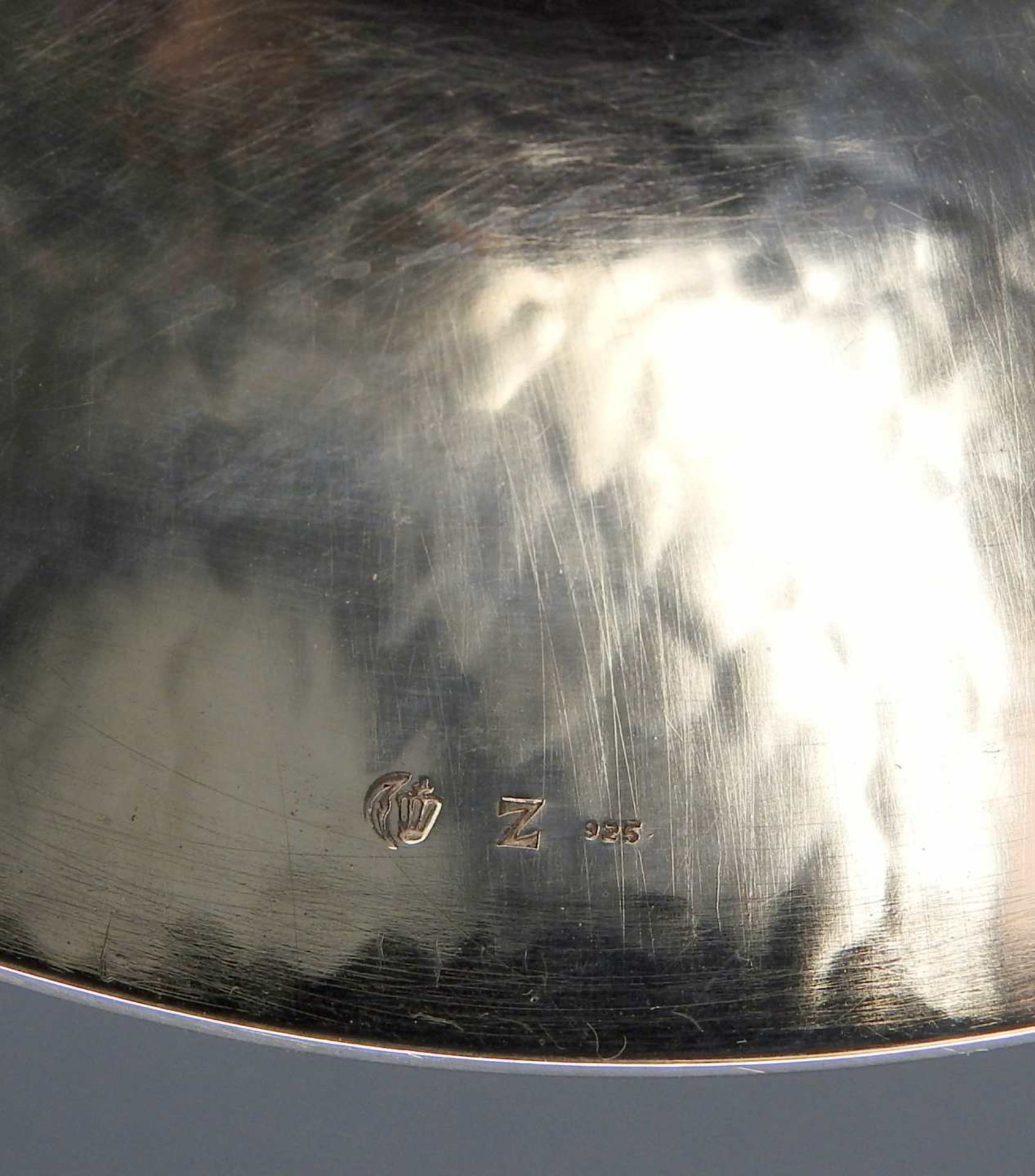 Silber-KonvolutSilber, einzeln mit Halbmond und Krone, sowie Meistermarke punziert. Da - Bild 3 aus 4