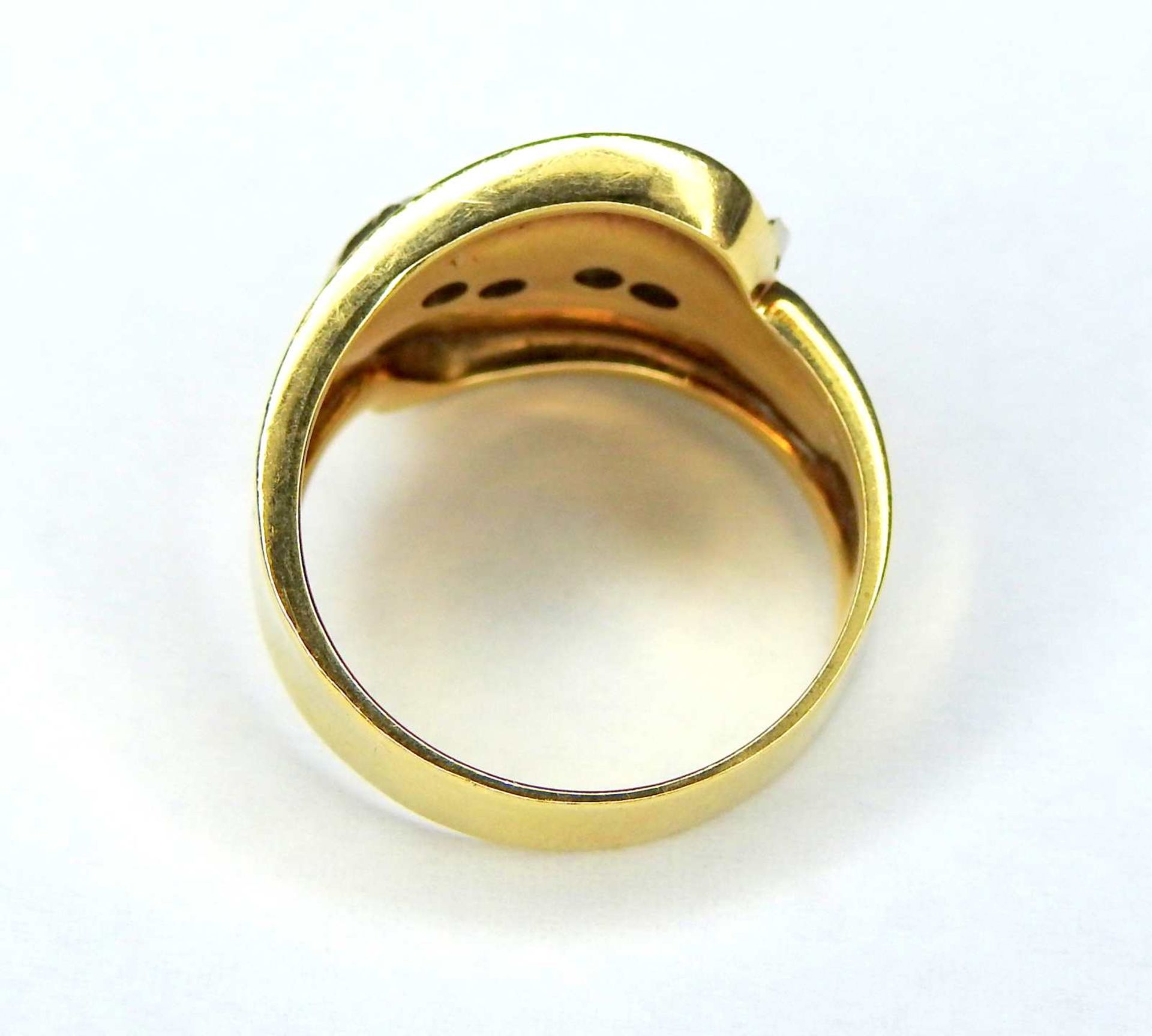 Konvolut von drei Ringen14 K Gold. Das Konvolut besteht aus 3 Damenringen mit Aquamari - Bild 6 aus 9