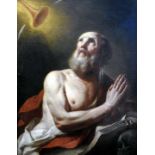 Die Vision des Heiligen HieronymusÖl/Leinwand. Darstellung des Hl. Hieronymus mit Buc