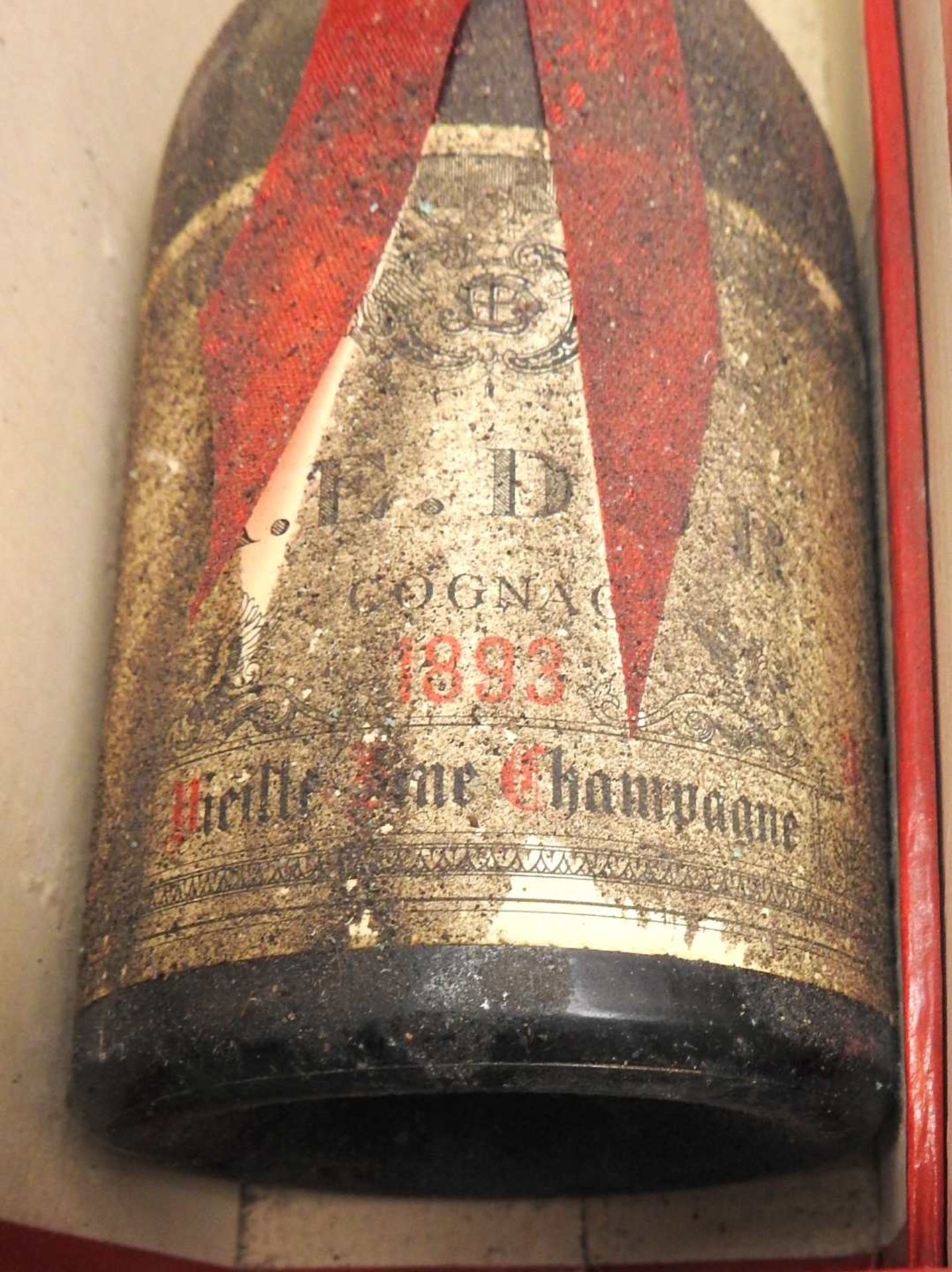A.E. Dor, CognacVieille Fine Champagne. Inhalt wohl 700 ml, Jahrgang 1893: Destillerie - Image 4 of 5