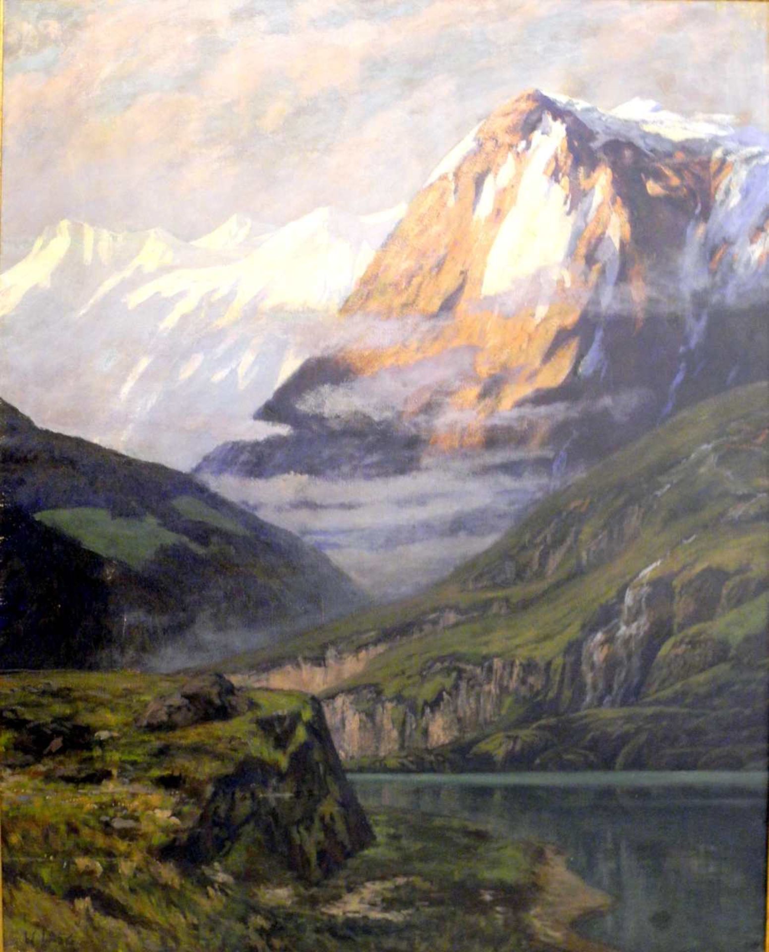 Walter Leistikow, 1865 Bromberg - 1908 Zehlendorf Öl/Leinwand. Norwegische Berglandsc