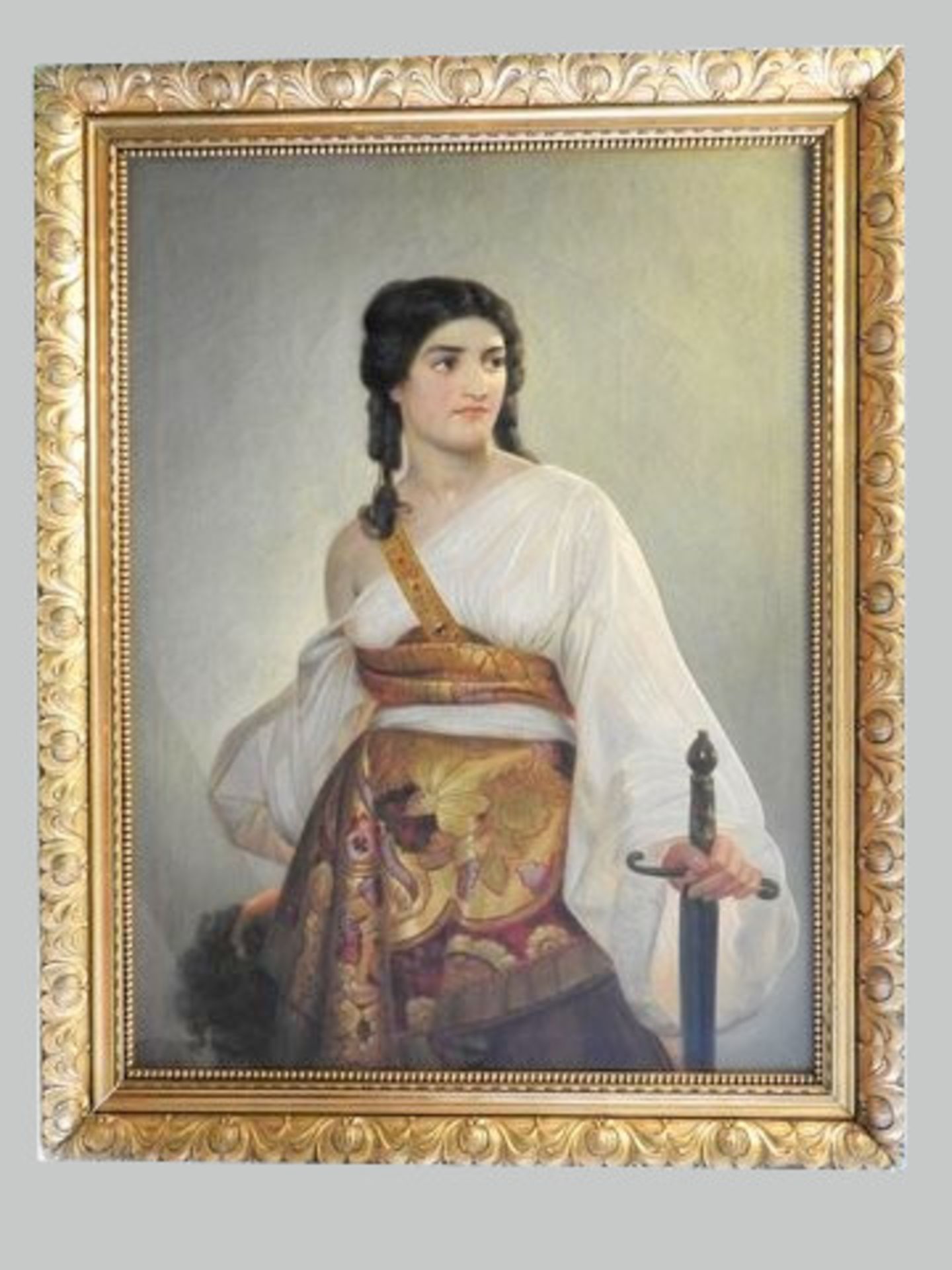 Judith, die Bezwingerin des Holofernes Öl/Leinwand. Kopie nach August Riedel (1799 Ba - Bild 2 aus 2