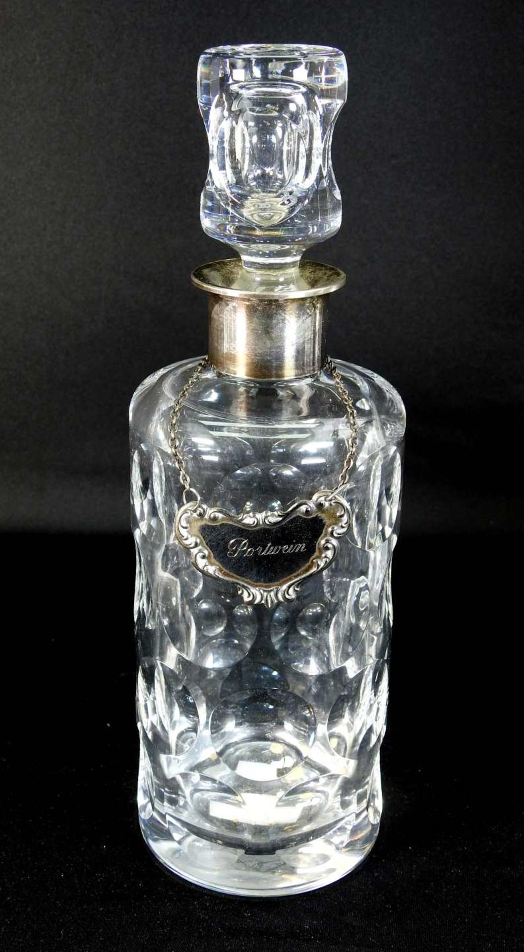 Konvolut von Kristallkaraffen Kristallglas, Silber Sterling und Silber 835. Konvolut b - Image 10 of 12