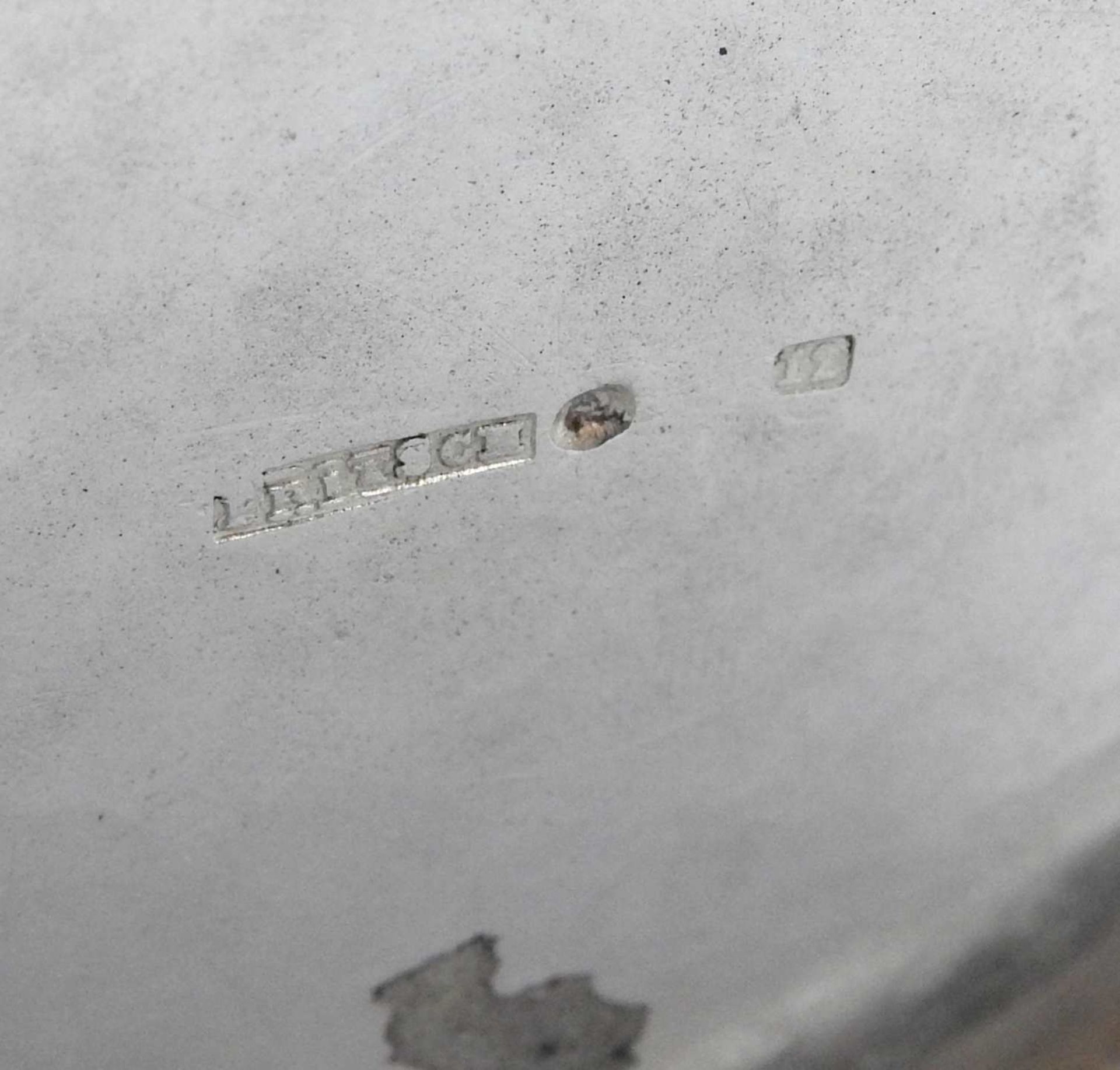 Hübsche Zierschale Silber 12 Lot, am Boden mit Feingehaltsstempel sowie Meistermarke - Image 2 of 4