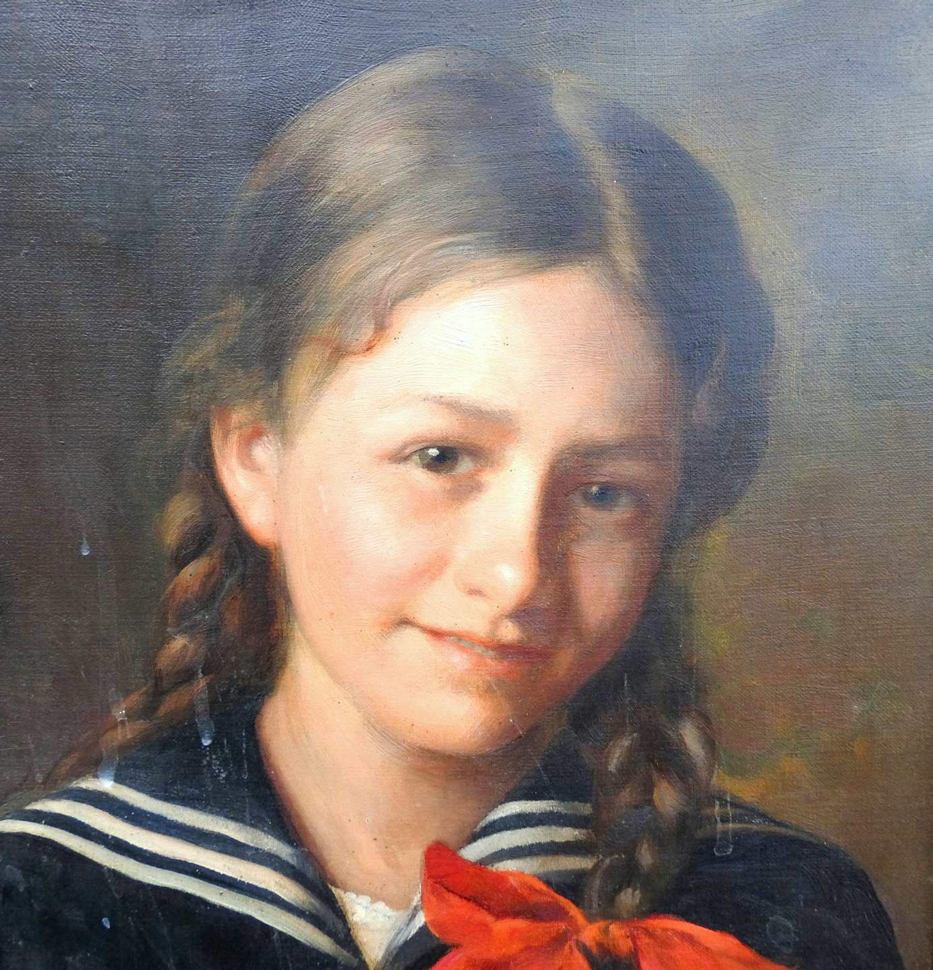 Paul Wagner, 1864 – tätig in Bayern Öl/Leinwand, Portrait eines Mädchens. Unten r - Image 4 of 6