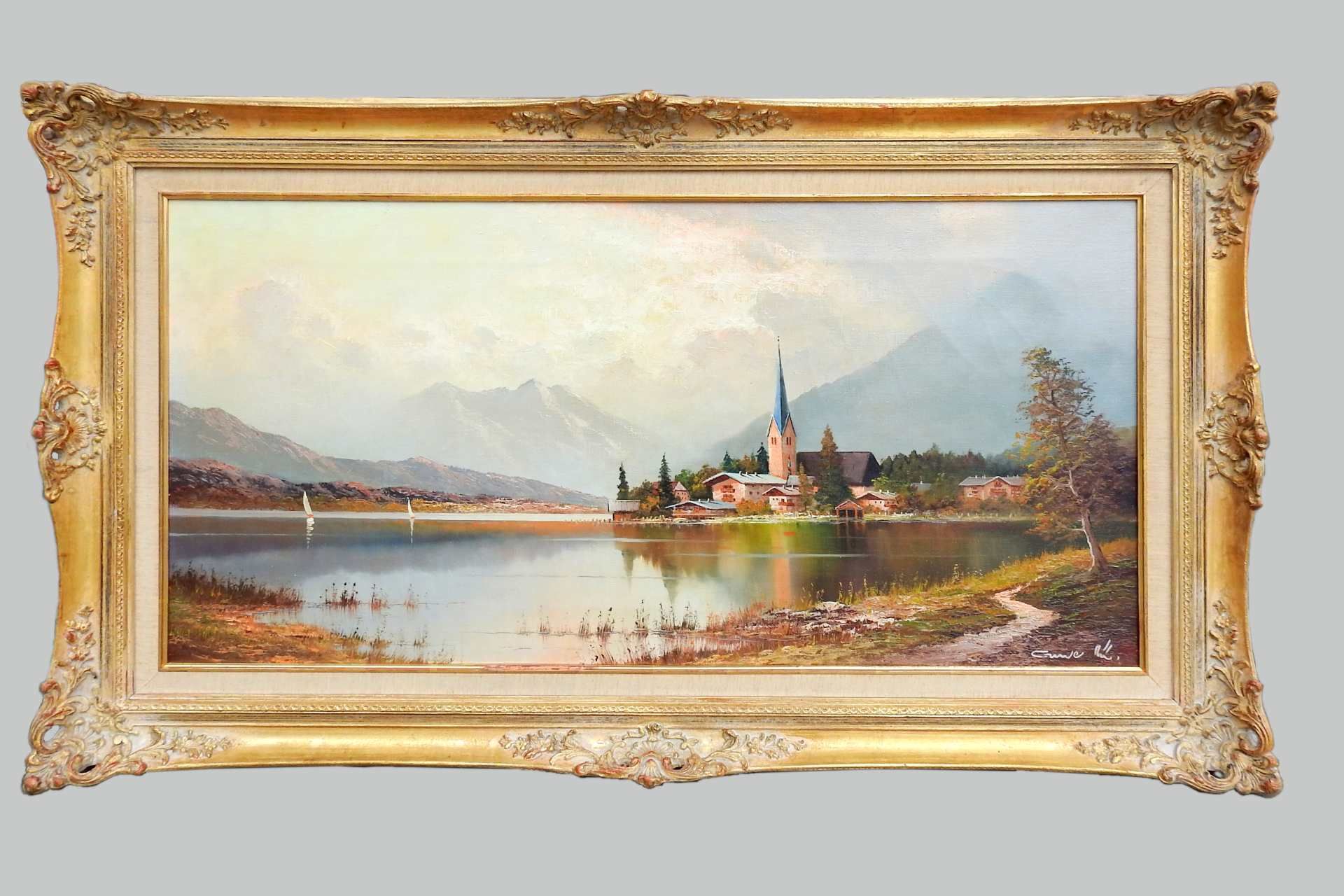 Gustav Weiss, 1886 St. Gallen – 1973 Rüdlingen Öl/Leinwand. Ansicht der Rottacher - Image 2 of 8