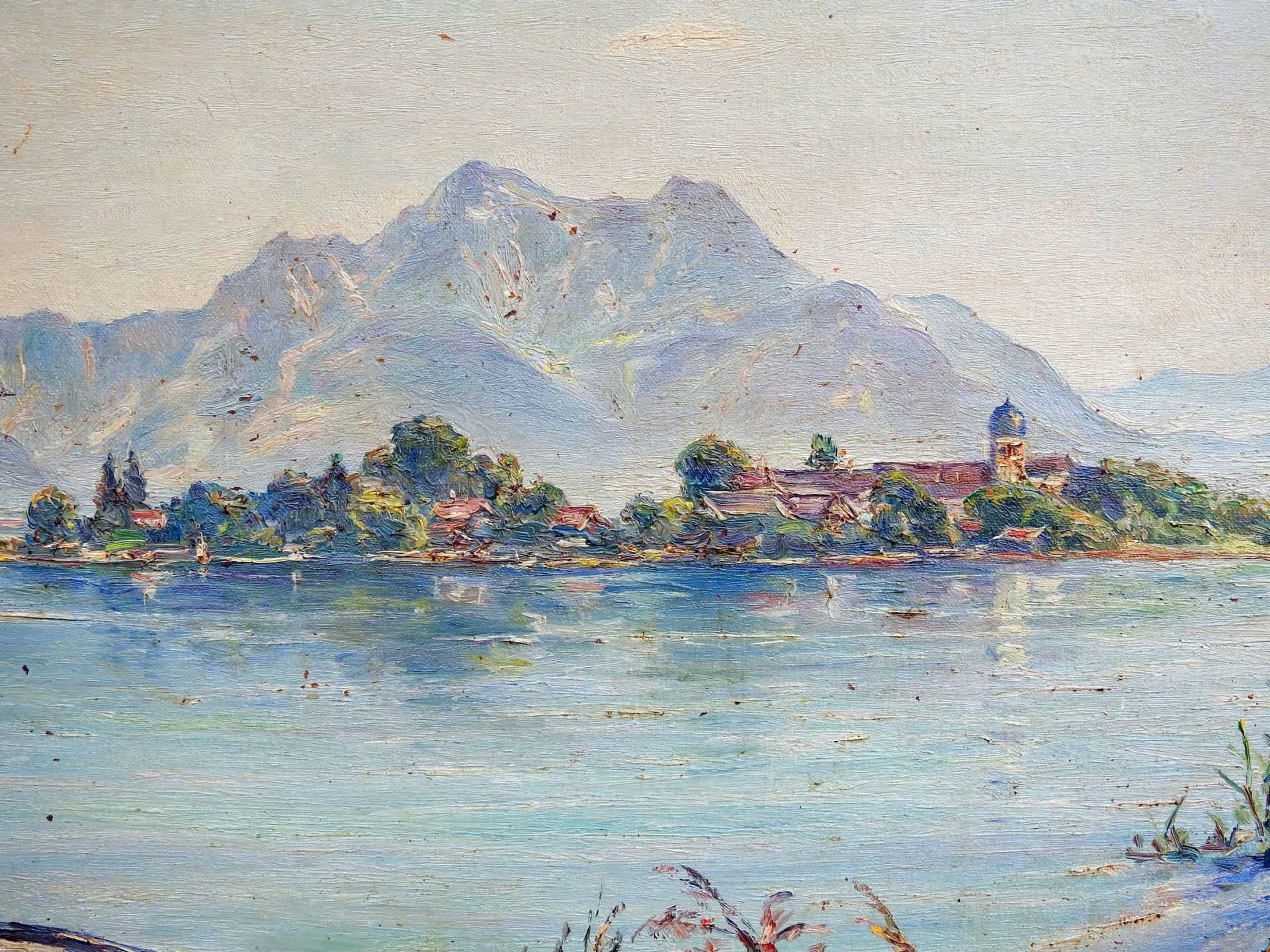 Albert Spethmann, 1894 Altona – 1986 Berlin Öl/Leinwand. Sommertag am Chiemsee. Spe - Bild 5 aus 10