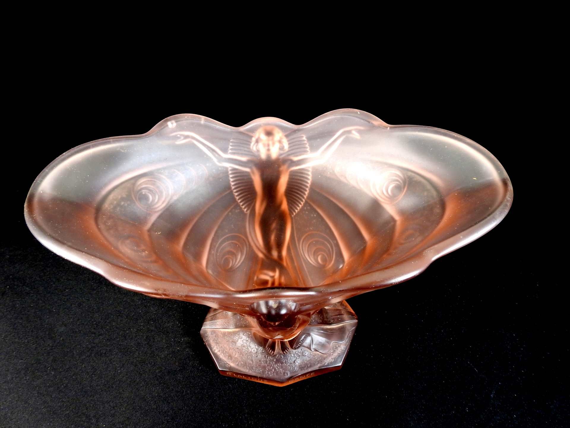 Wohl René Jules Lalique, 1860 Champagne - 1945 Paris Rosafarbenes Glas im Model geformt. S - Image 12 of 13