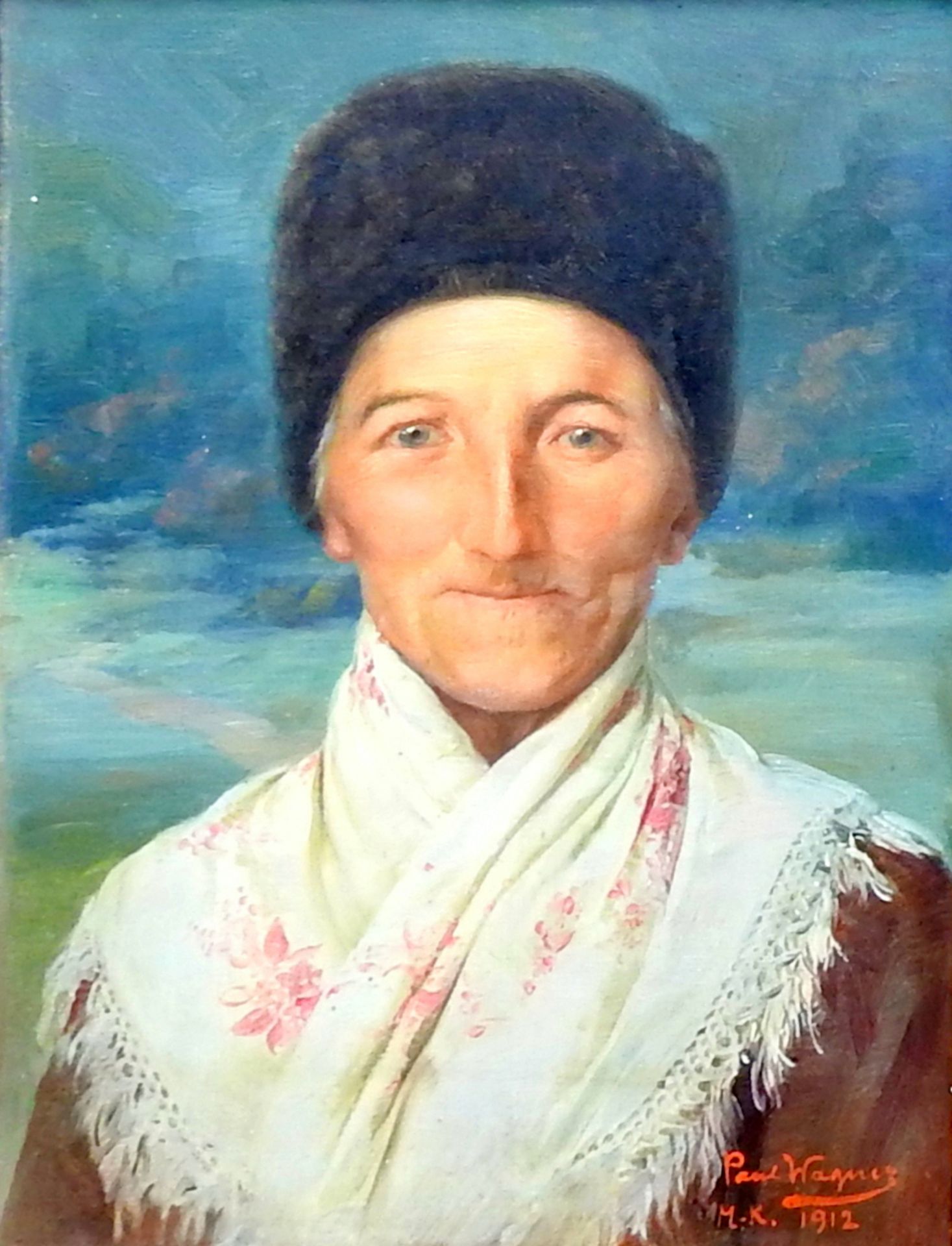 Paul Wagner, 1864 – tätig in Bayern Öl/Leinwand. Zwei Portraits als Gegenstücke, - Image 3 of 9