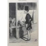 Honoré Daumier, 1808 Marseille - 1879 Valmondois Druck/Zeitungspapier, auf Grundlage