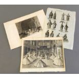 Stiche mit osmanischen Themen Kupferstiche/Papier. Ansichten eines türkischen Divans