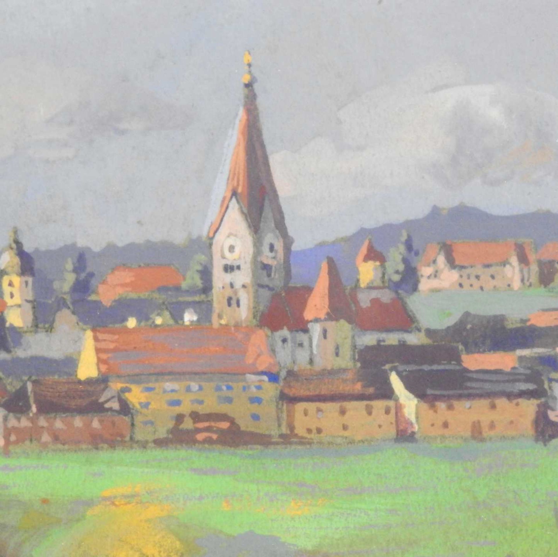 Ludwig Grieb, 1884 München – 1945 ebenda Aquarell/Papier. Weitläufige Ansicht von - Image 5 of 5