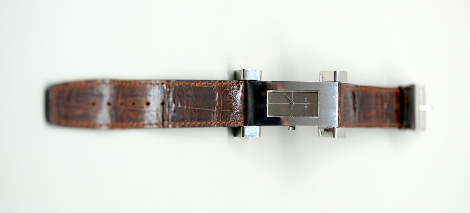 Longines, Armbanduhr Sterling Silber 925. Rückseite mit "5015 1" und "7102" nummerier - Image 2 of 3