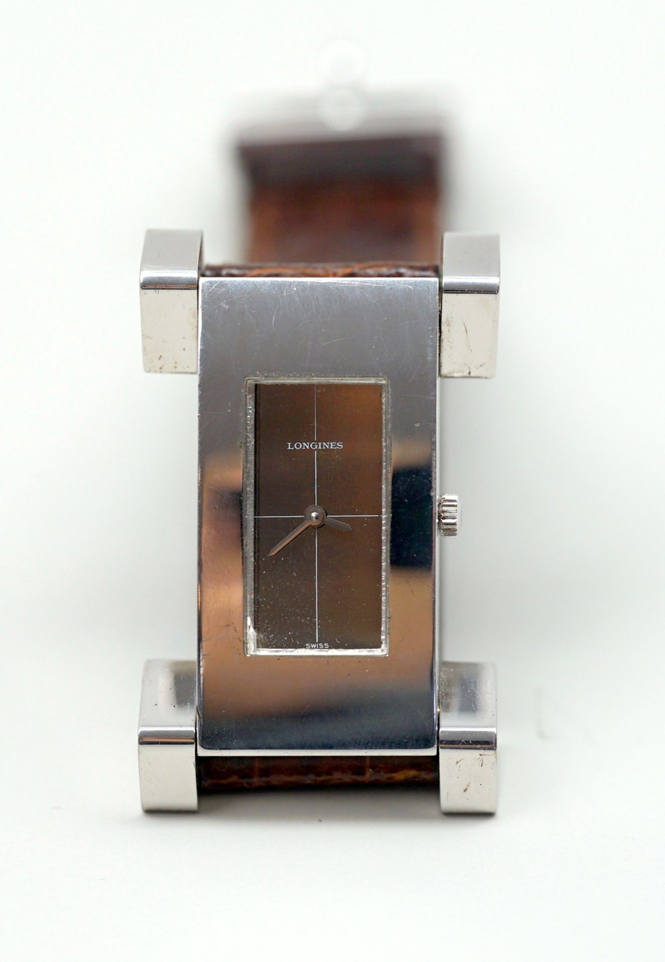 Longines, Armbanduhr Sterling Silber 925. Rückseite mit "5015 1" und "7102" nummerier