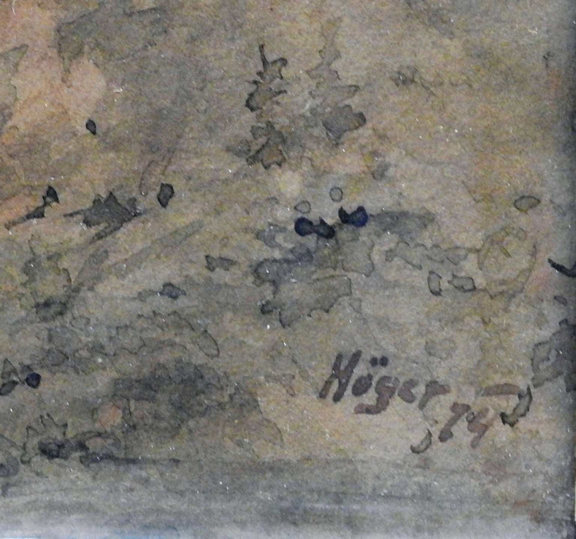 Joseph Höger, 1801 Wien – 1877 ebenda Aquarell/Papier mit Deckweiß gehöht. Eine w - Image 3 of 4