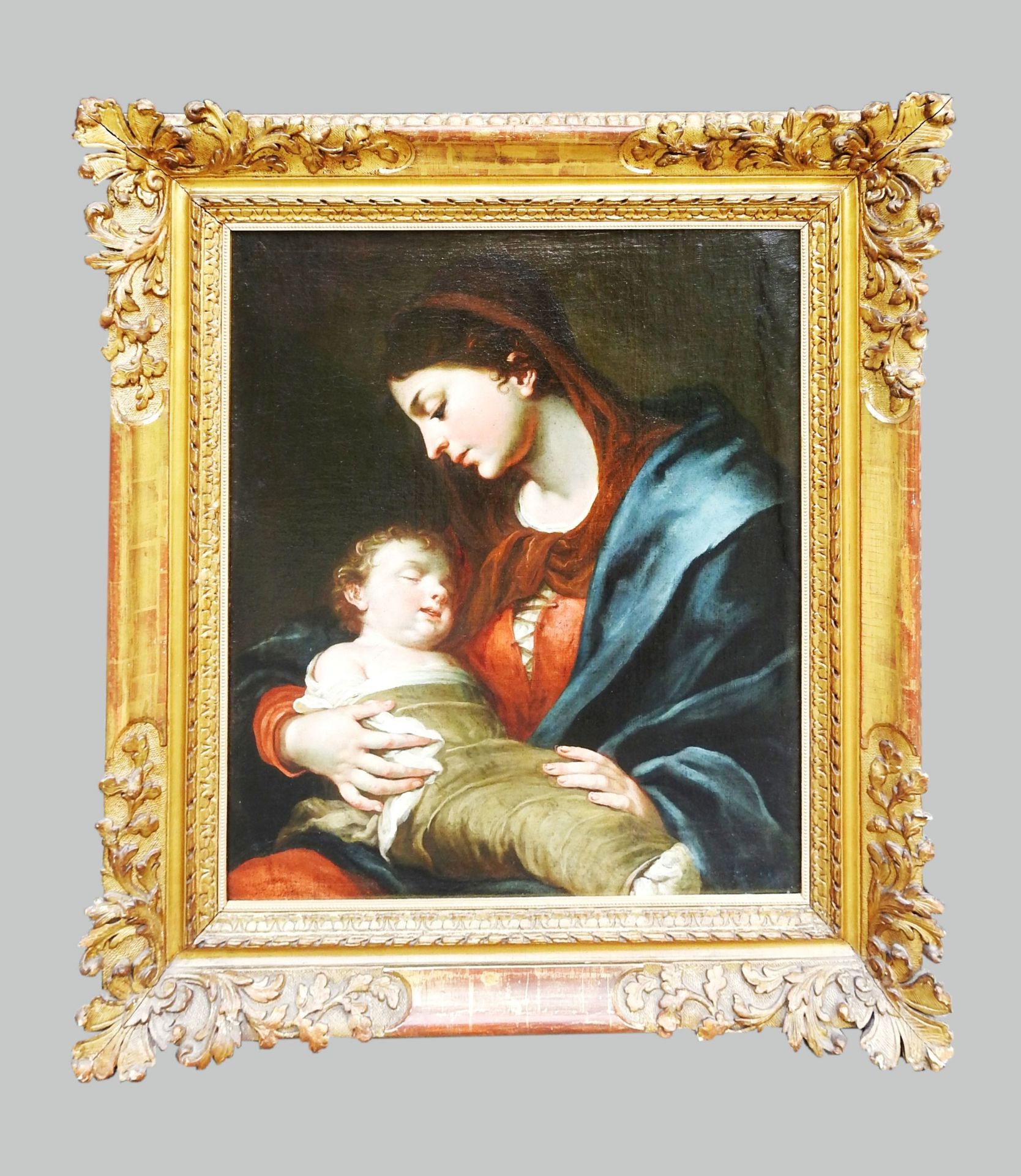 Meisterliches Gemälde der Maria mit dem Jesuskind - Bild 3 aus 11