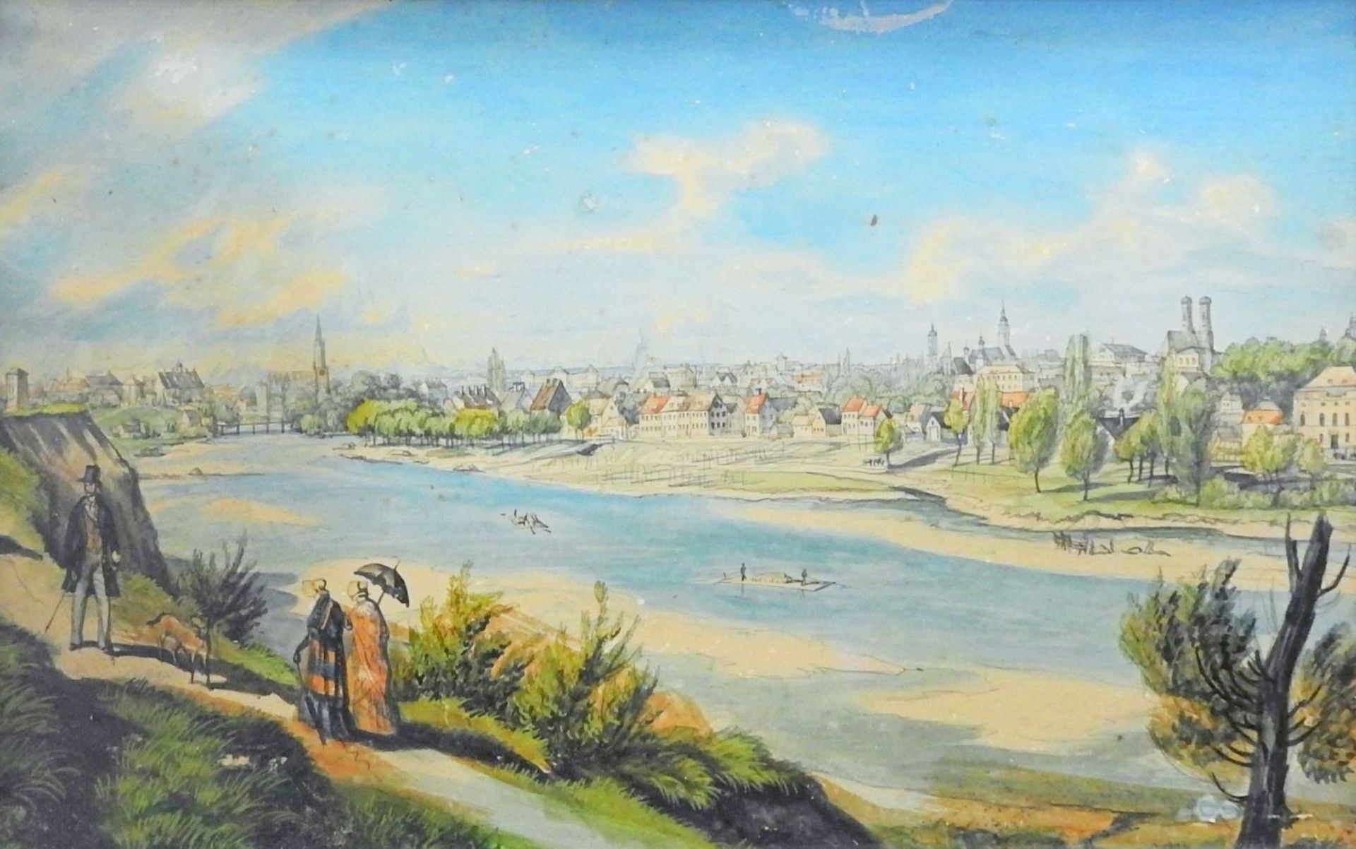 Biedermeier-Ansicht von München