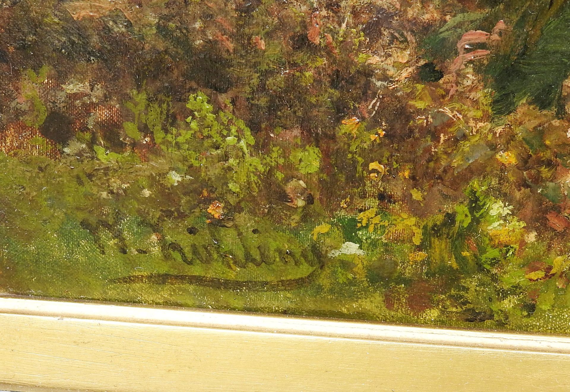 Öl/Leinwand. Landschaft mit weidenden Kühen. In den späten Schaffensjahren malte Kühling - Image 3 of 8