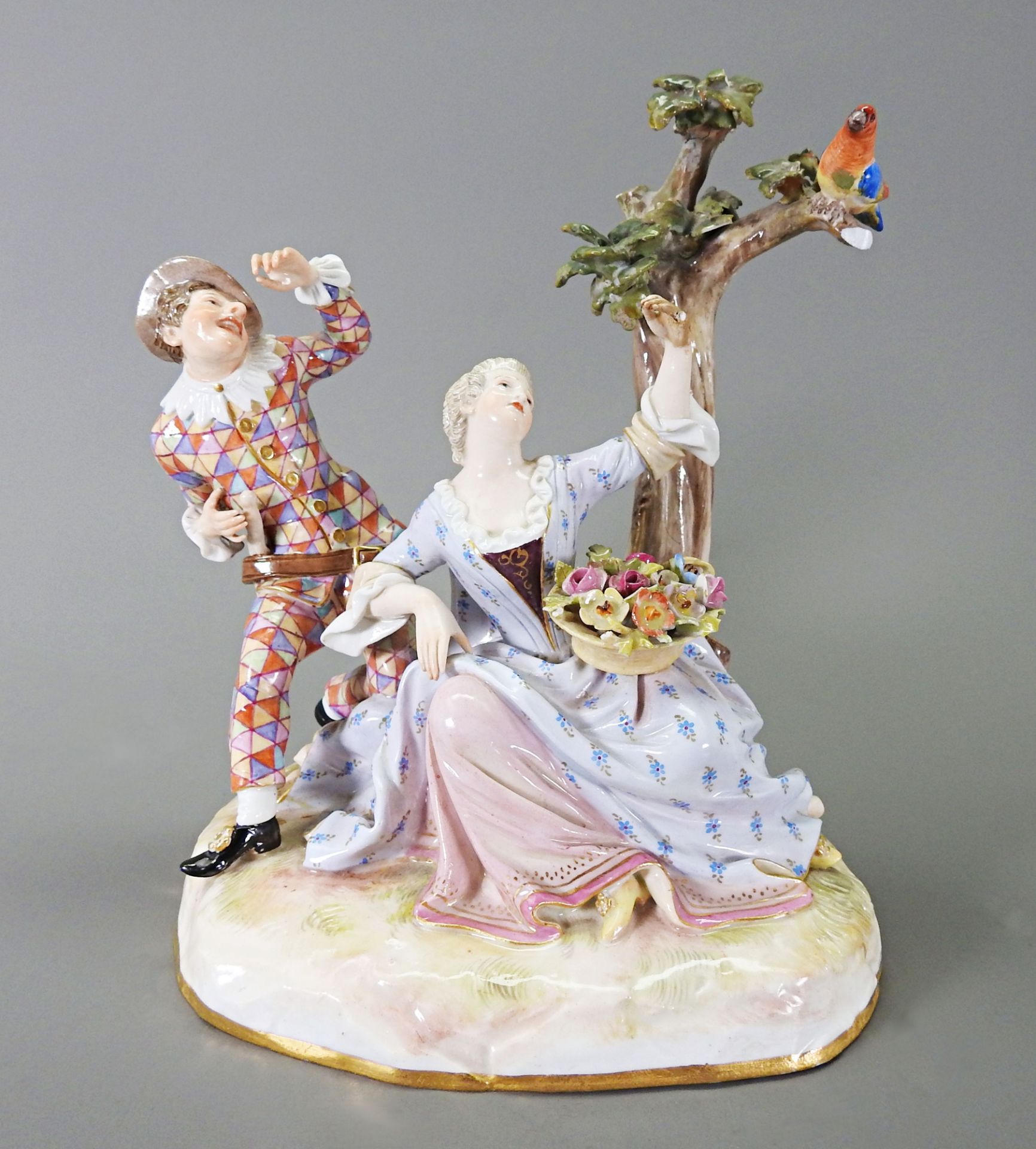 Meissen, Mädchen mit Harlekin