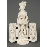 Seltene Triptychon-Figur der Marie Antoinette