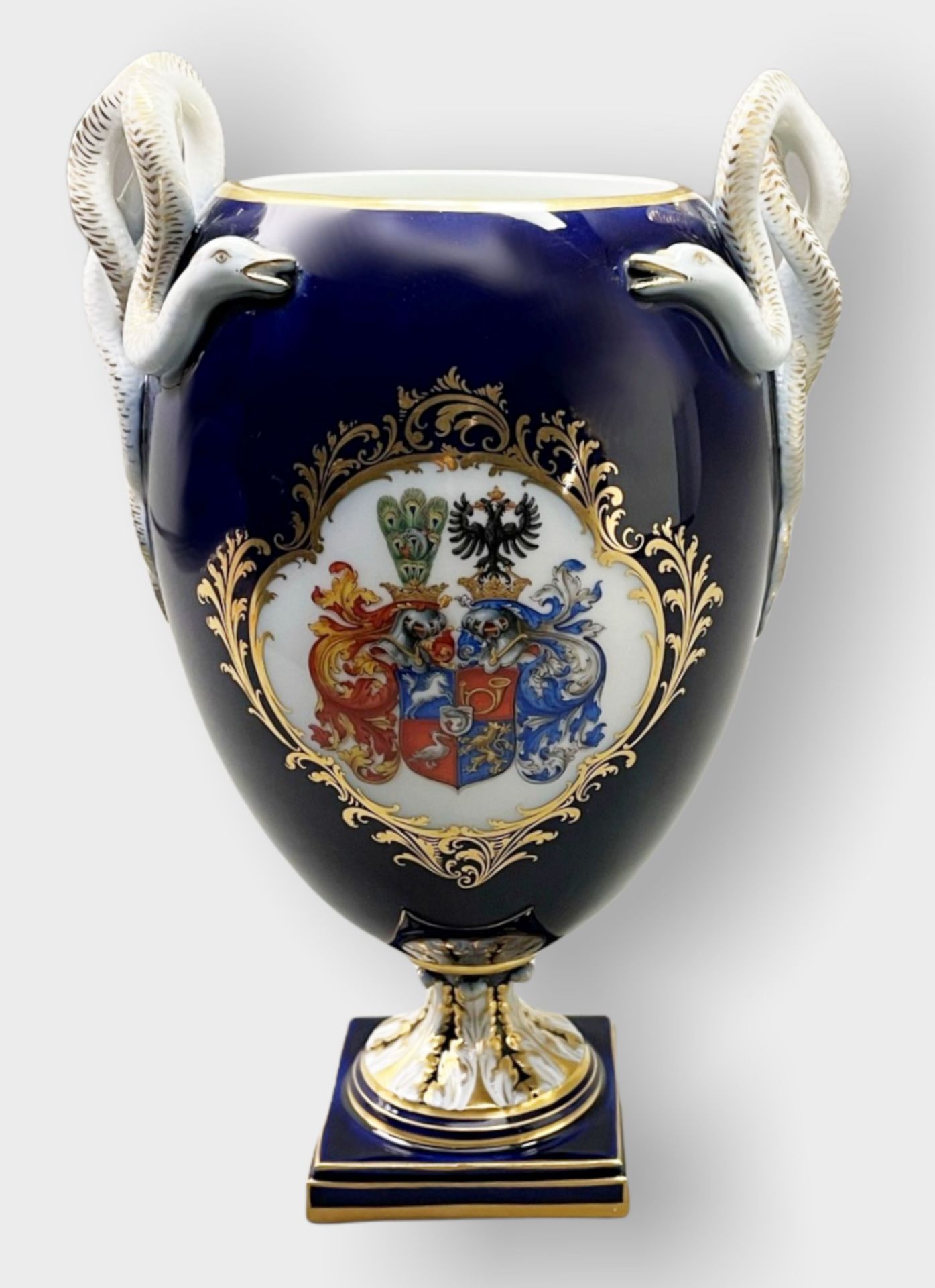 Meissen, seltene Schlangenhenkelvase - Image 9 of 19