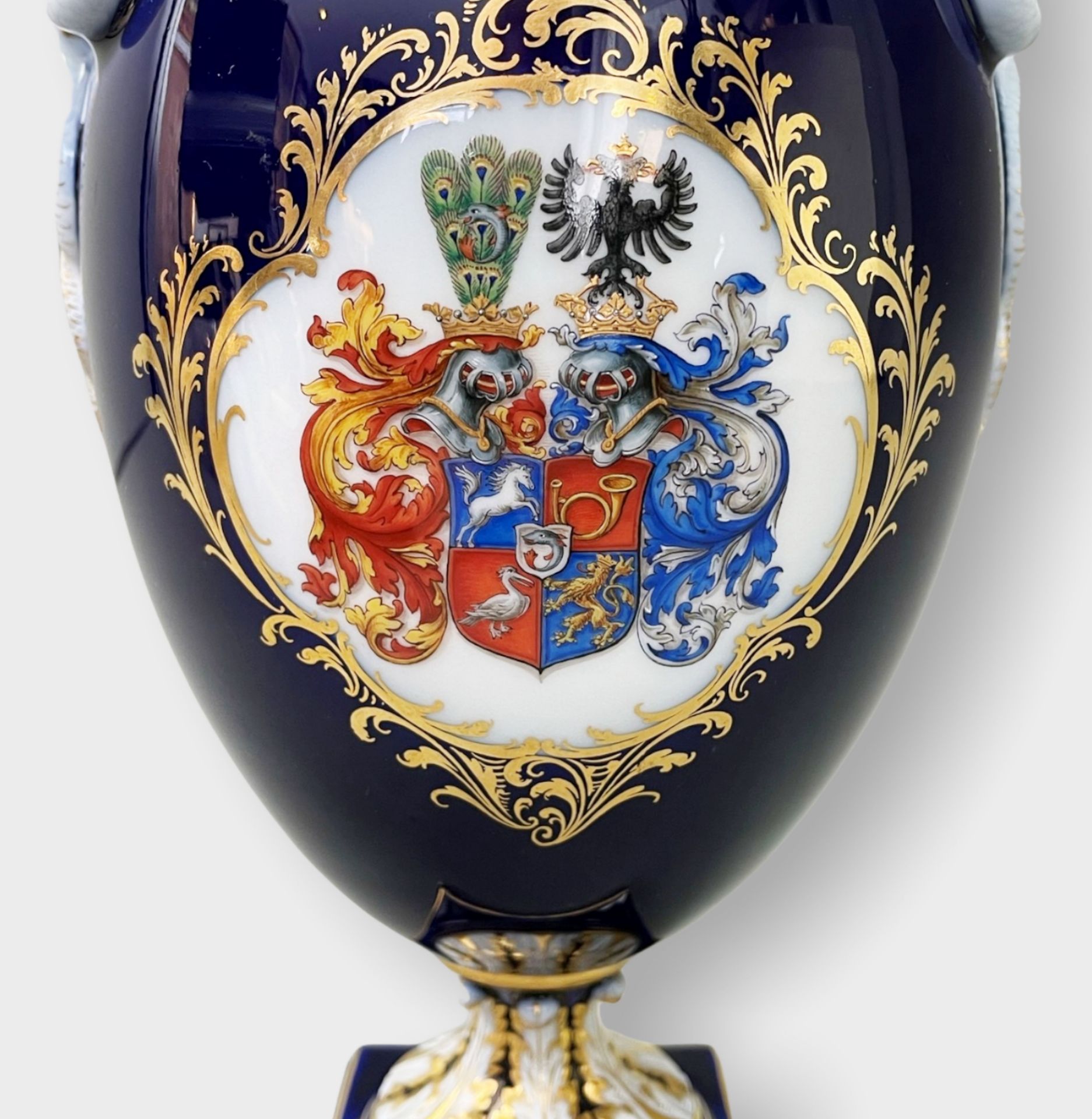 Meissen, seltene Schlangenhenkelvase - Image 10 of 19