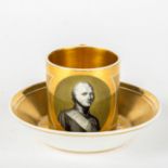 Tasse mit dem Porträt von Zar Alexander I. von Russland