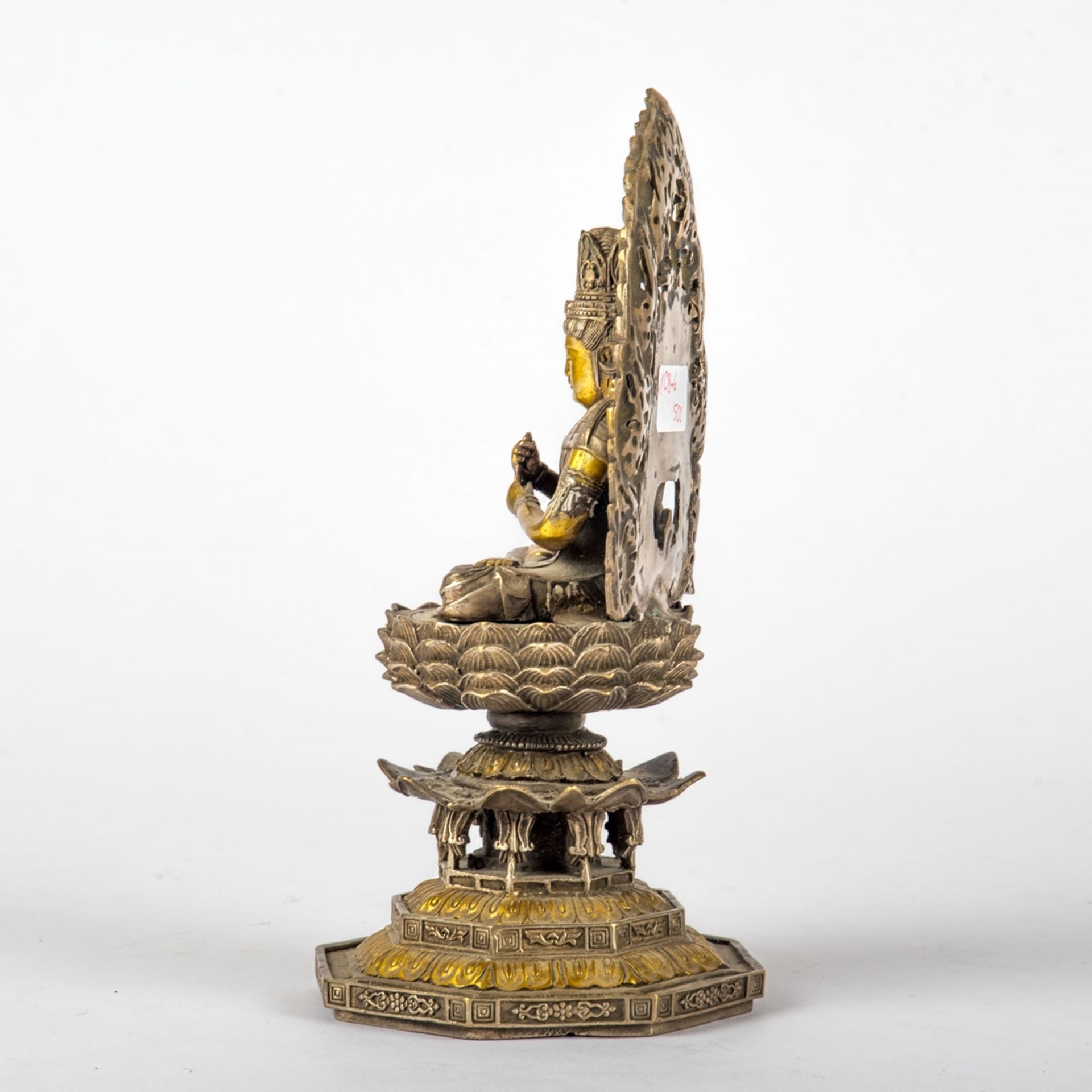 Buddha im Meditationssitz auf einem Lotossockel, China 19/20. Jh. - Image 2 of 3