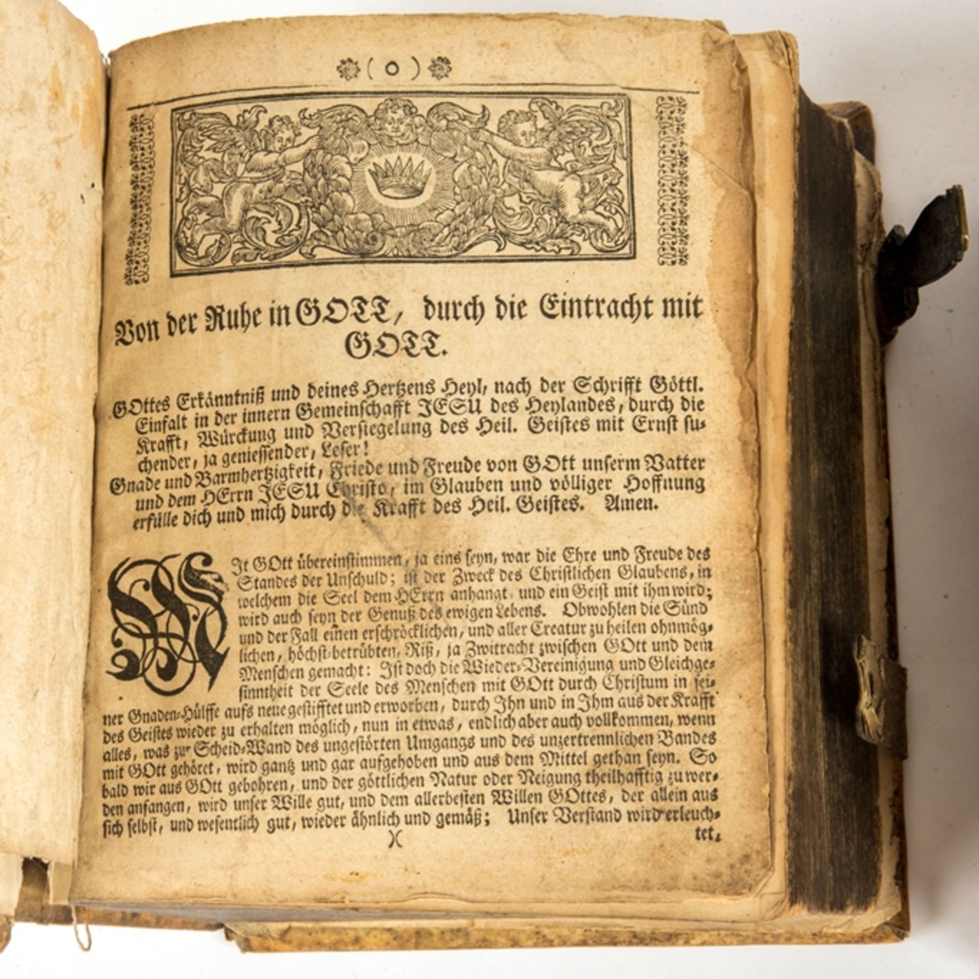 1 Bibel , mit Widmung dat. 1850 und eine evangelische Hauß-Postill. von 1743 - Image 4 of 4