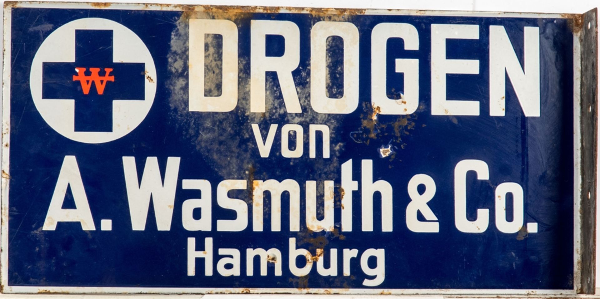 Werbeschild DROGEN von A. Wasmuth & Co., Hamburg - Bild 2 aus 2