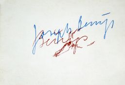 Beuys, Joseph: Signatur