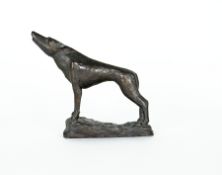 Bildhauer der 2. Haelfte des 20. Jh.: Den Mond anbellender Hund