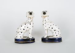 England um 1900: Ein Paar Staffordshire dogs