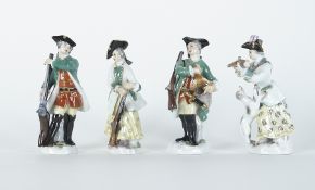 Meissen: Vier Jaeger