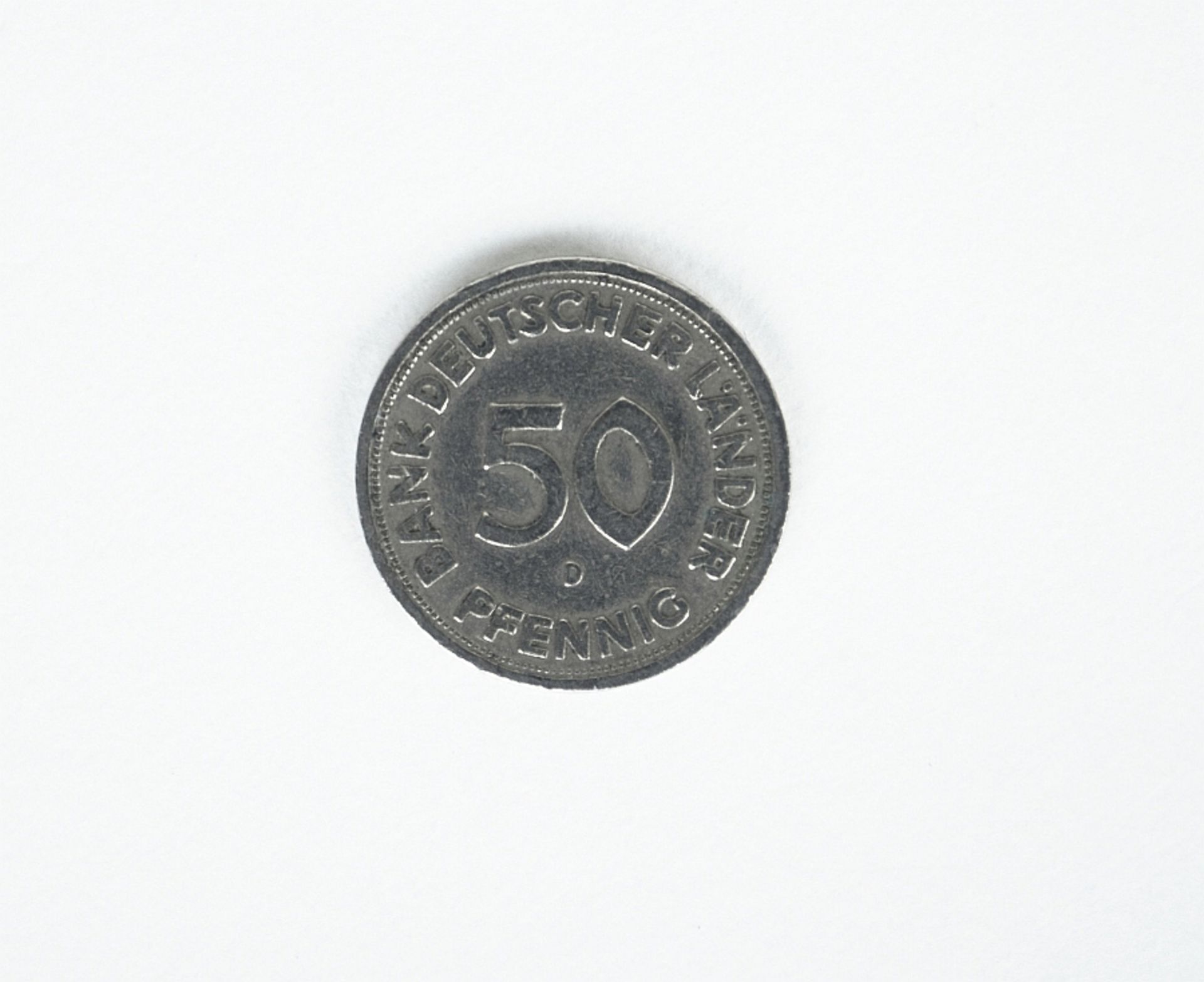 Bundesrepublik Deutschland: 50 Pfennig, Bank Deutscher Laender