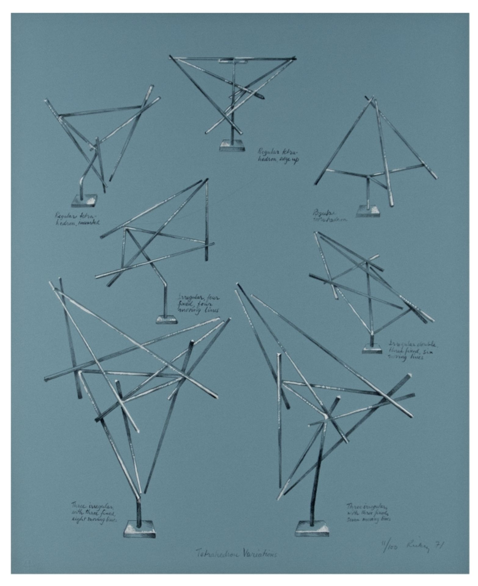 Rickey, George: Tetrahedon Variations