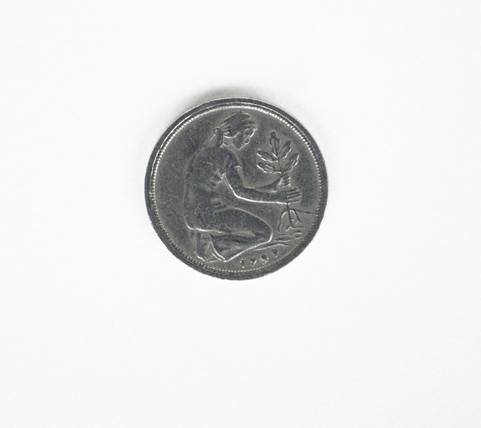 Bundesrepublik Deutschland: 50 Pfennig, Bank Deutscher Laender - Image 2 of 2