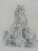 Zeichner des 19. Jh.:  Burg Eltz